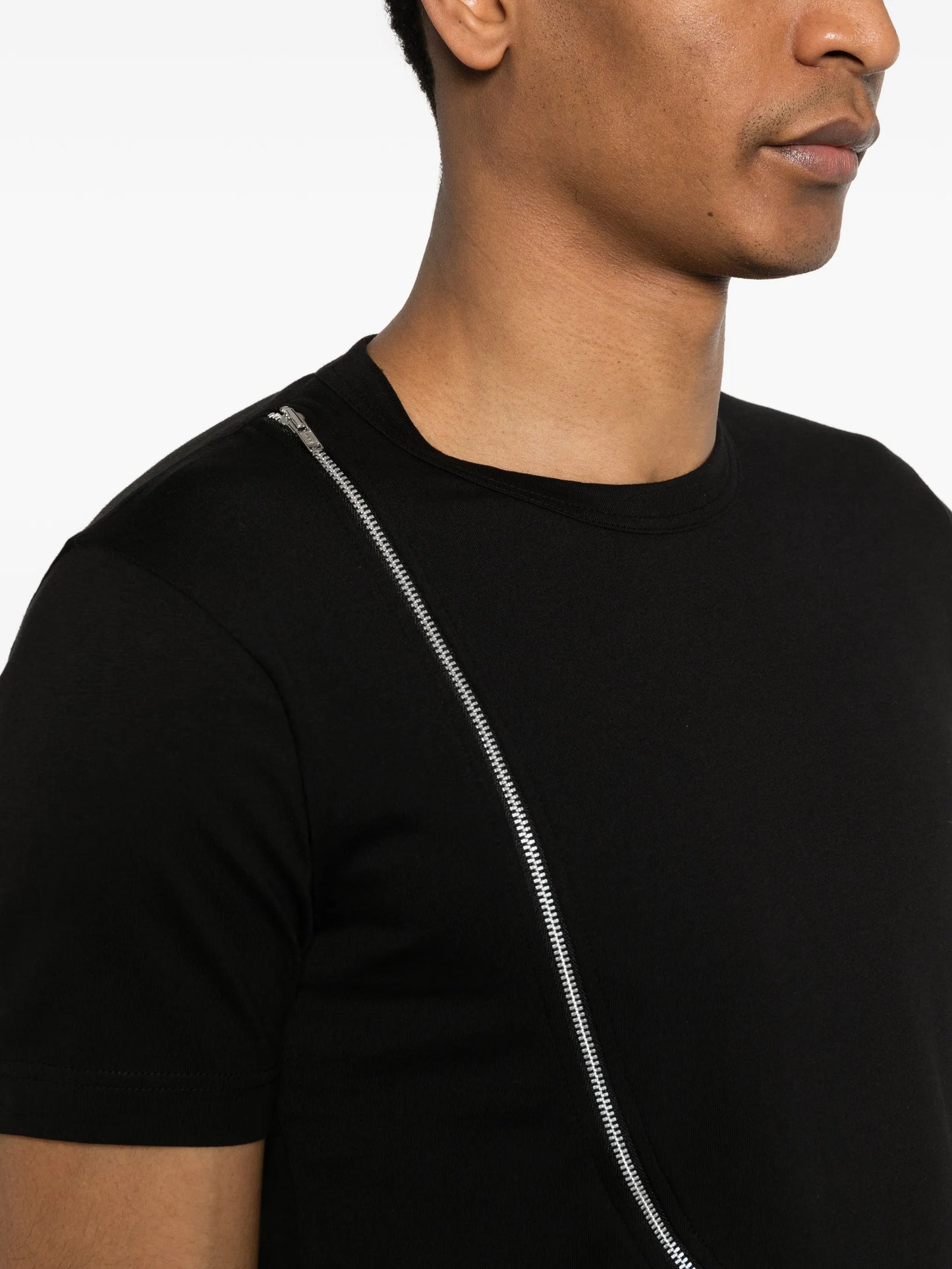 zip knitted T-shirt