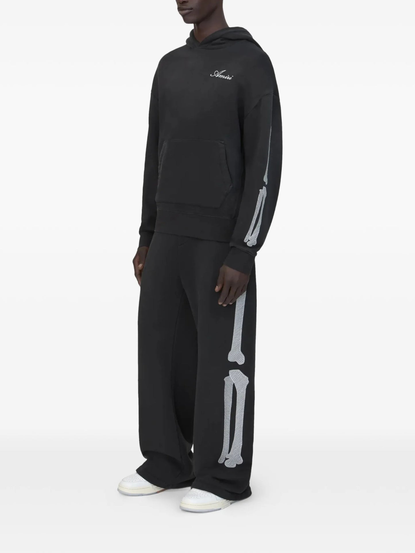 bone-motif track pants