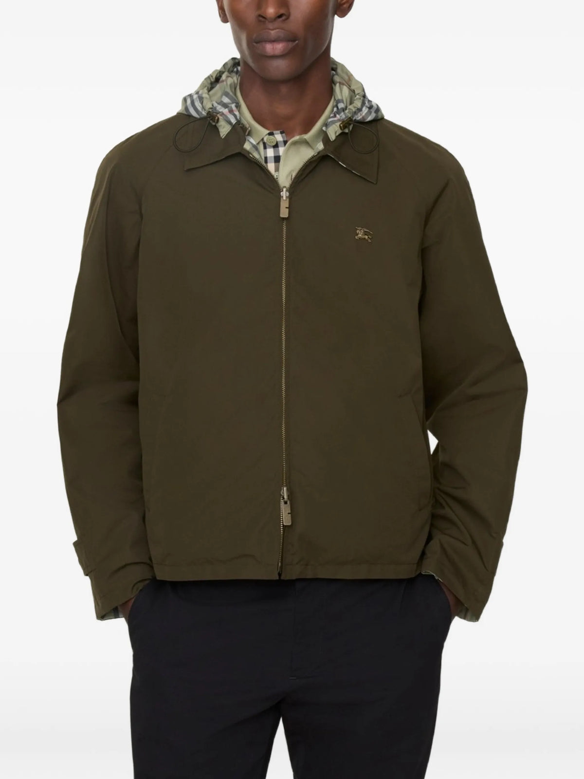 reversible Check cotton jacket