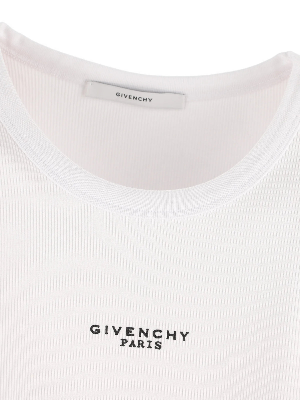 slim fit tank top in cotton with Givenchy Paris print