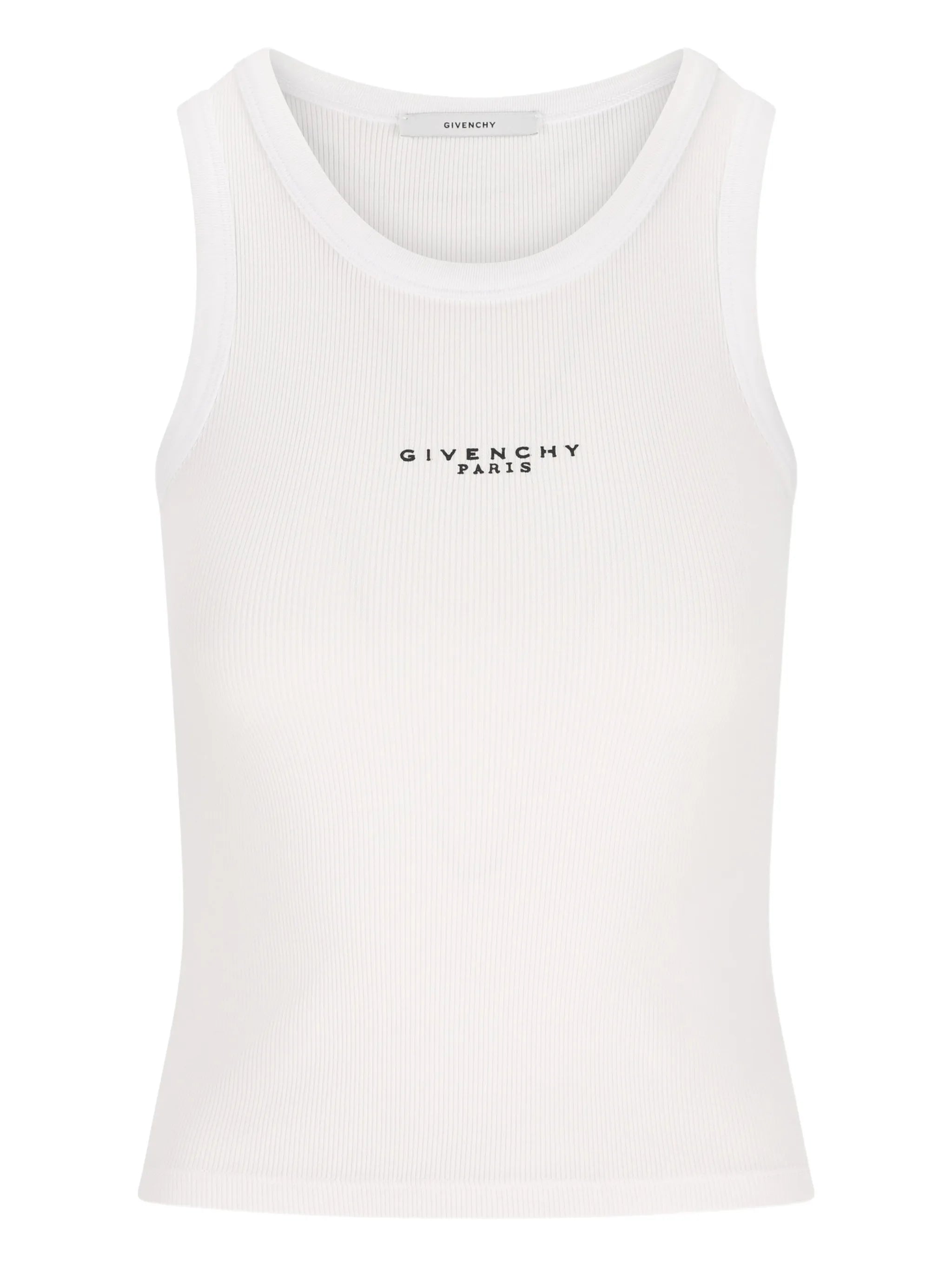 slim fit tank top in cotton with Givenchy Paris print