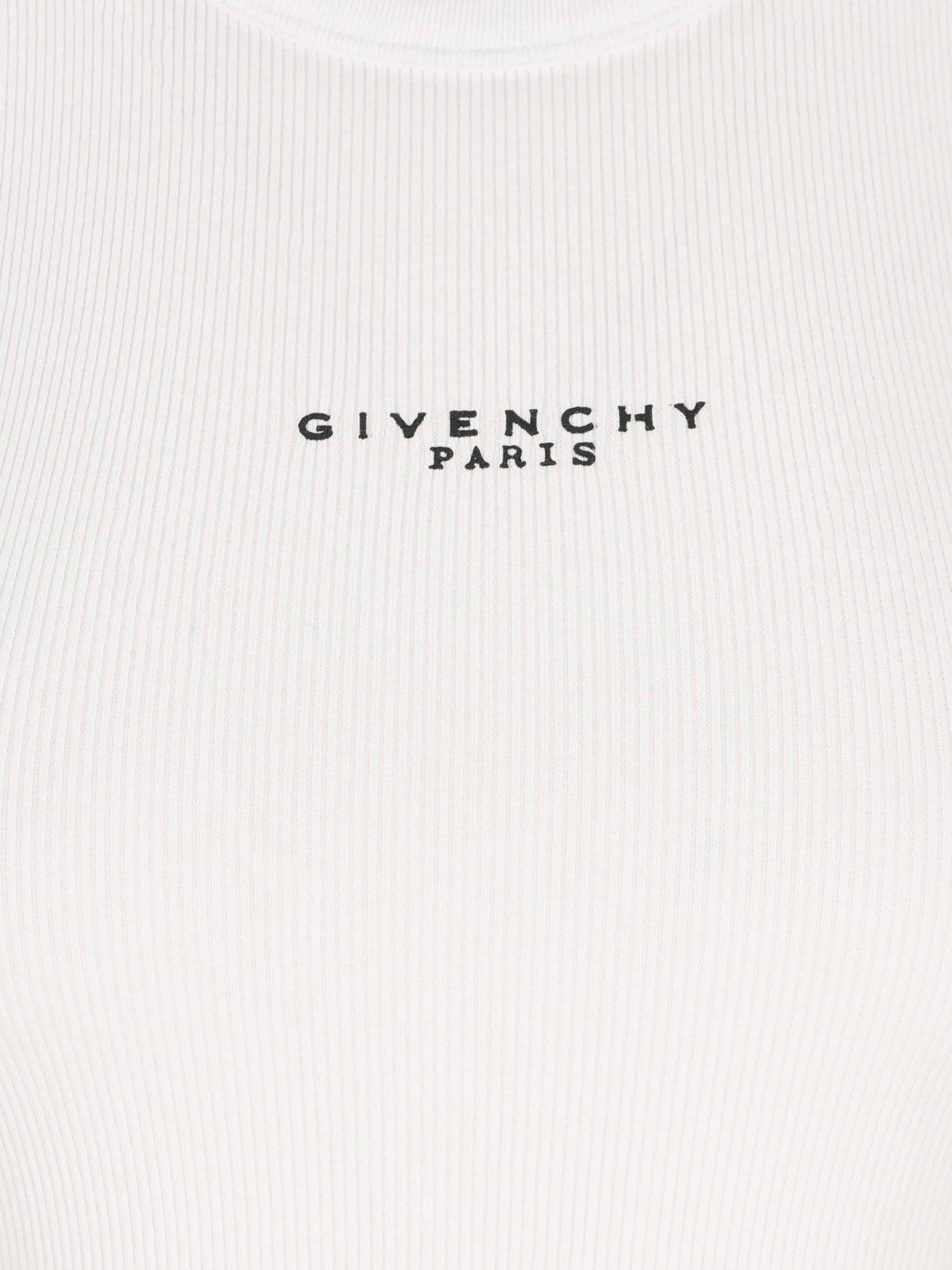 logo ribbed tank top
