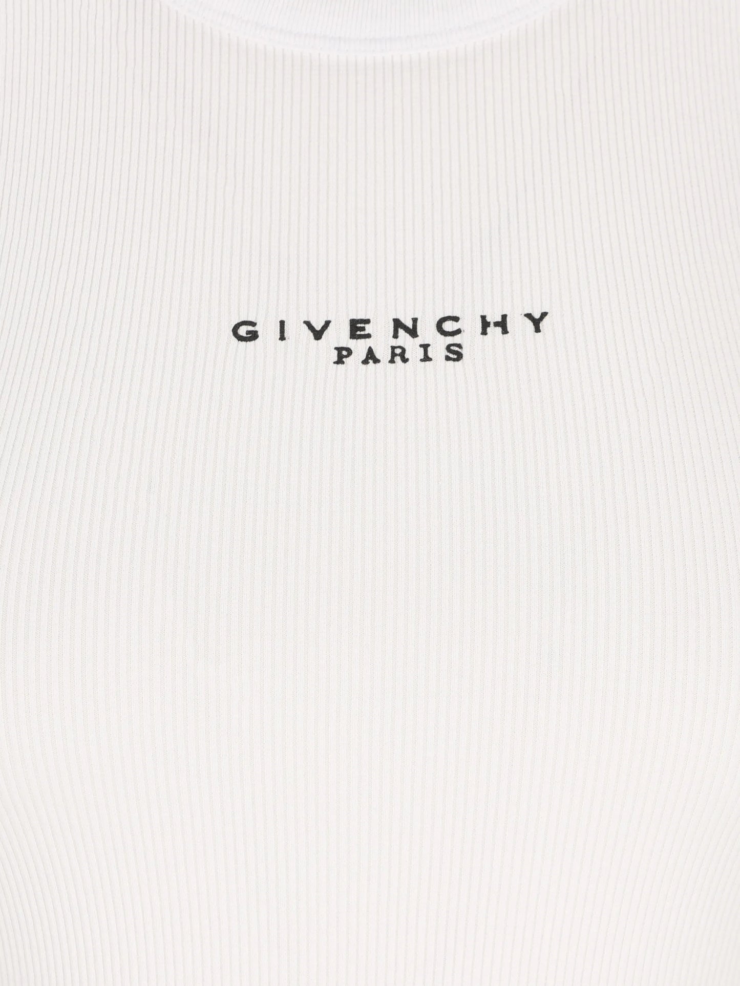 logo ribbed tank top