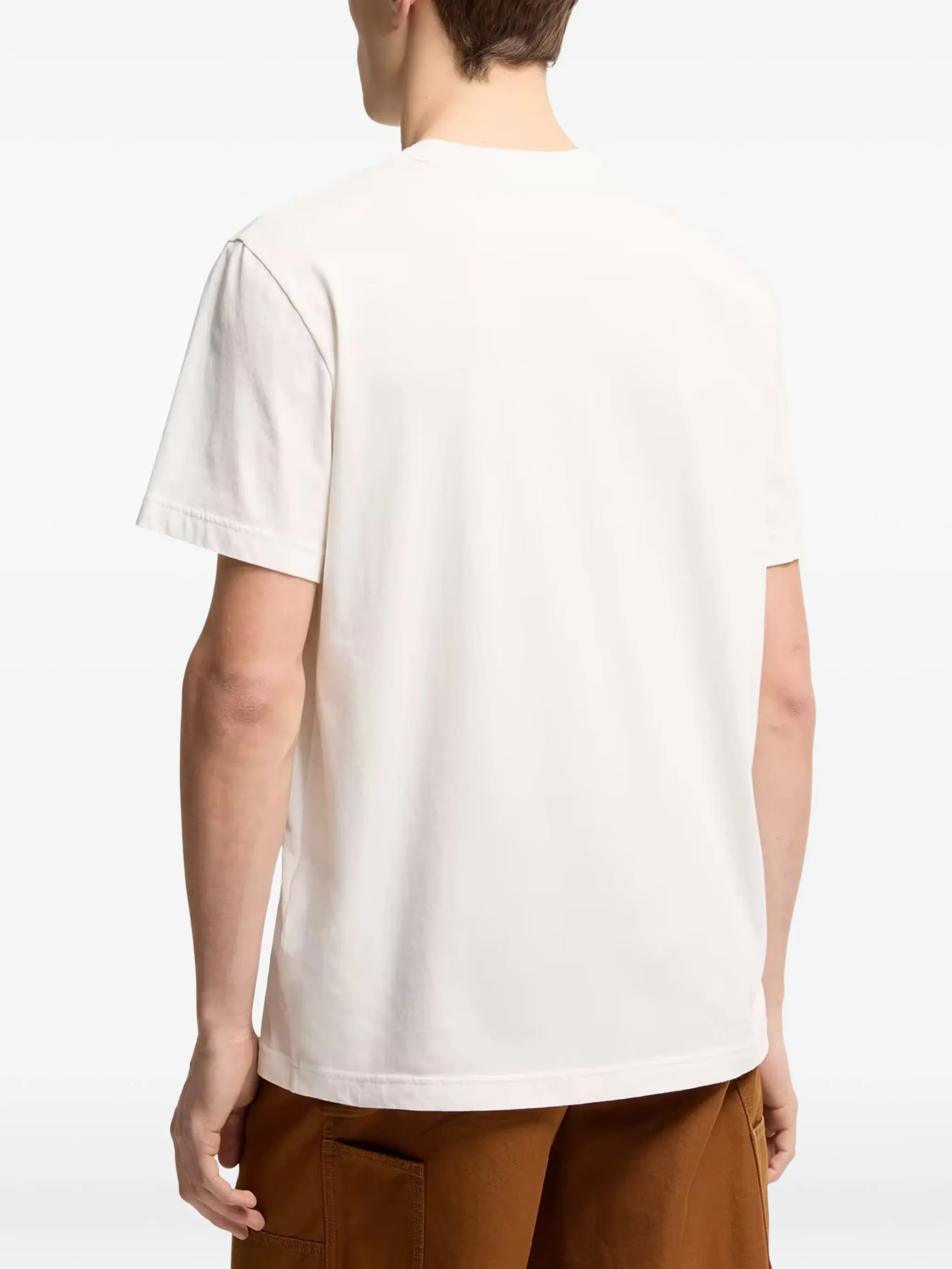 embroidered tricolor logo cotton t-shirt