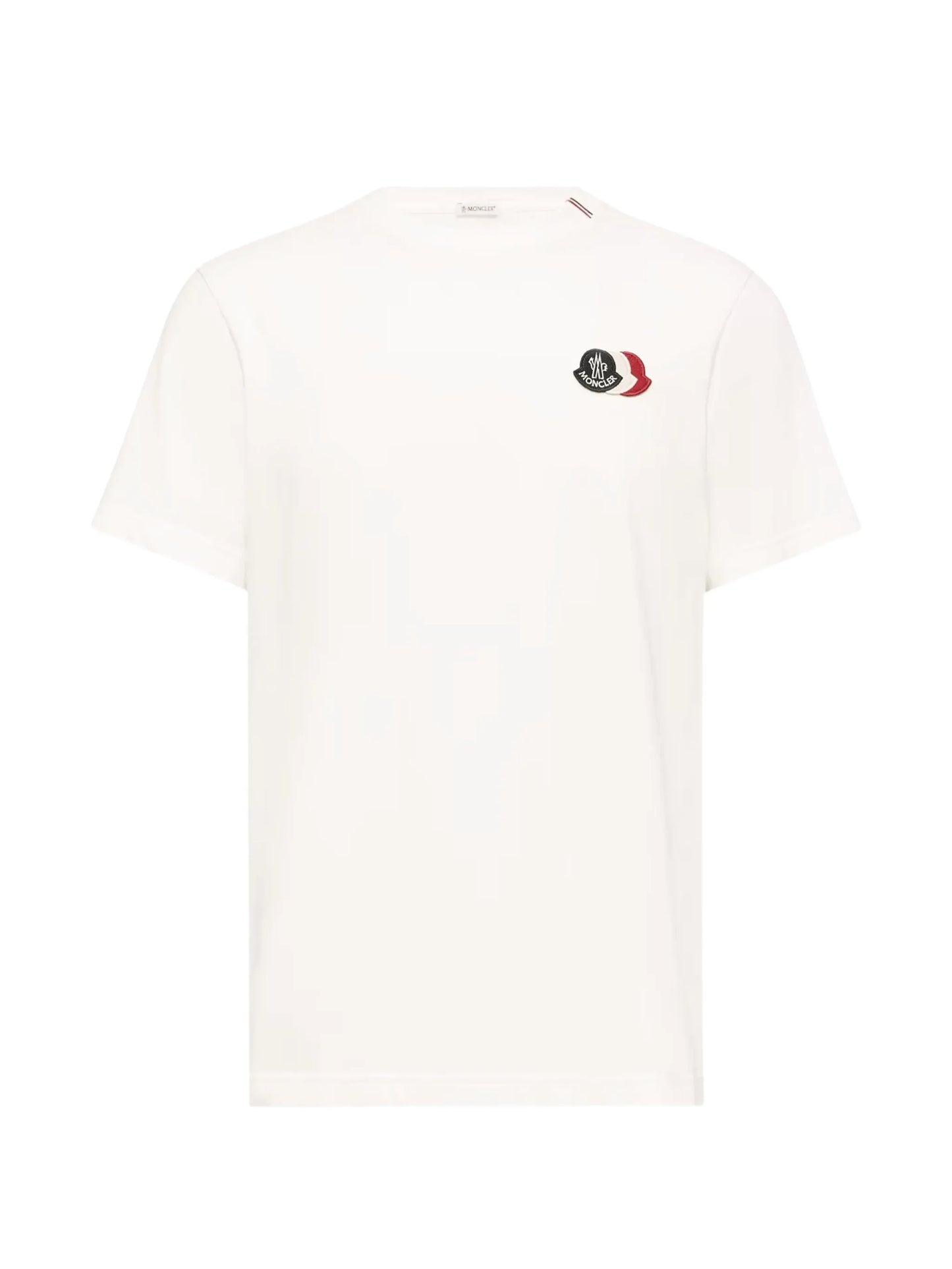 embroidered tricolor logo cotton t-shirt