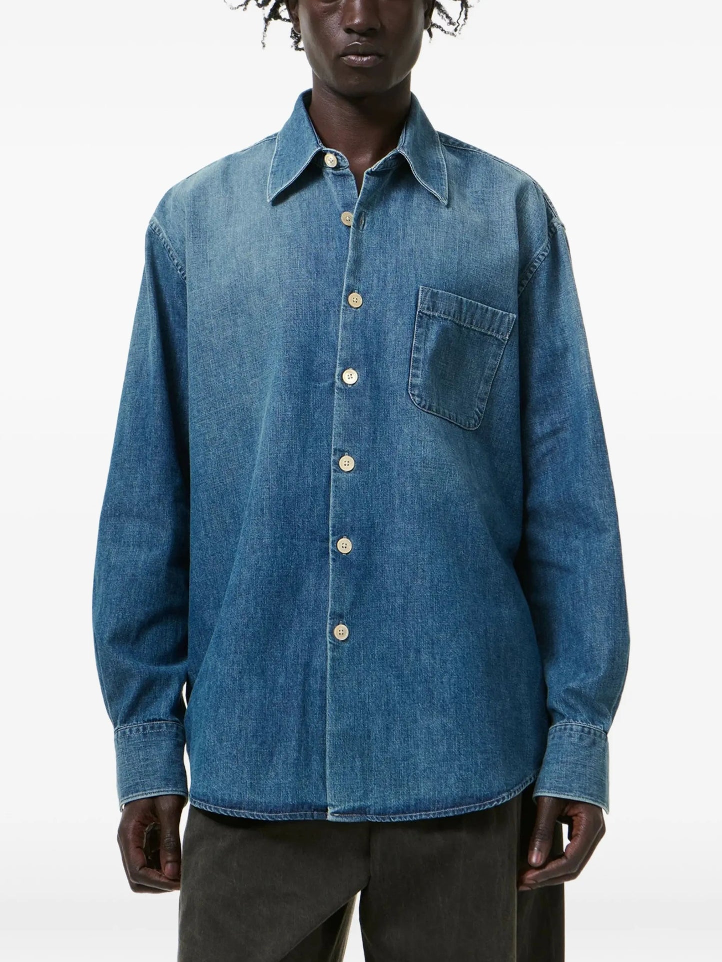 Above pocket button shirt