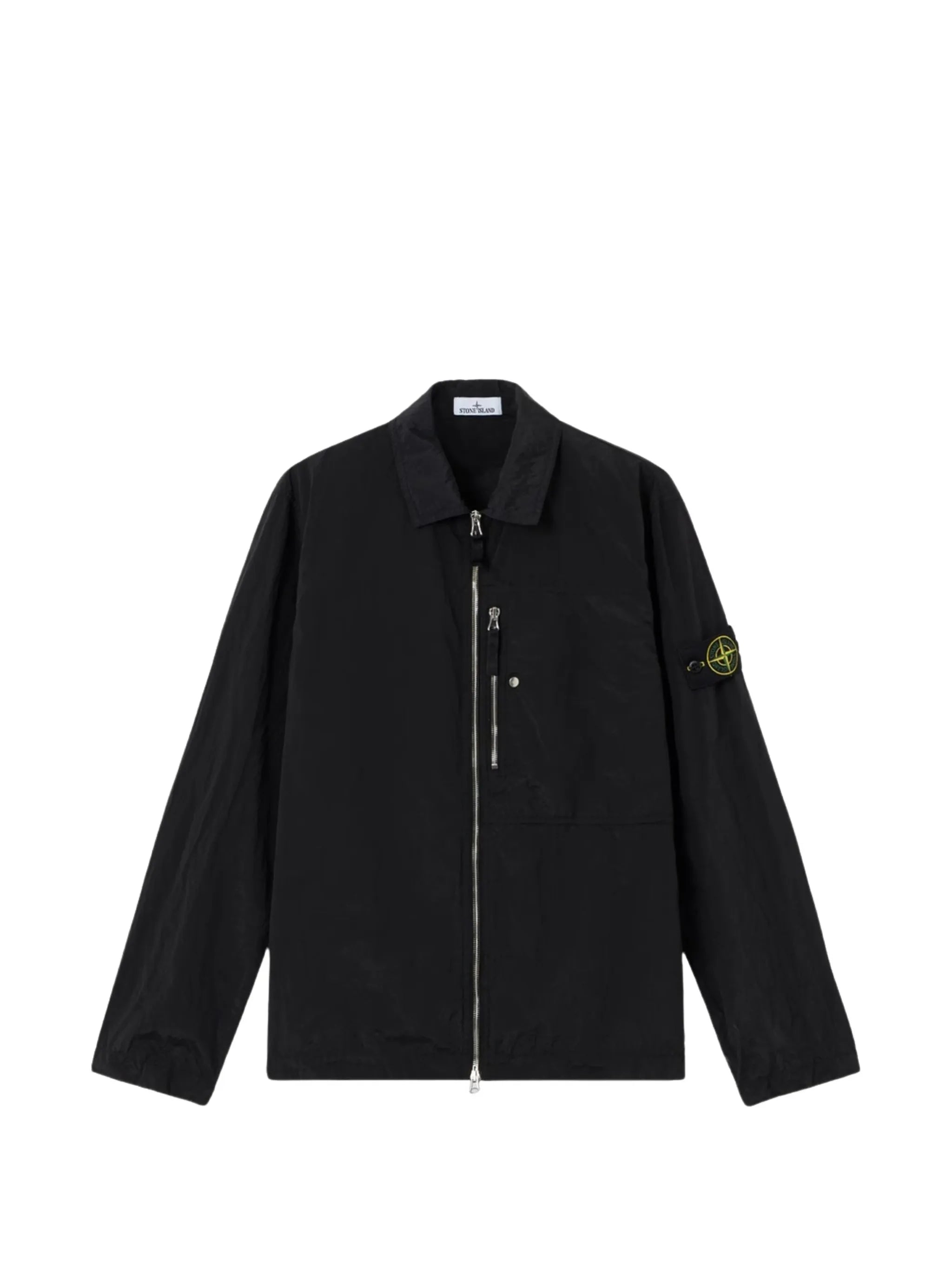 1200038 Nylon Metal in Econyl® regular-fit overshirt with zip pocket