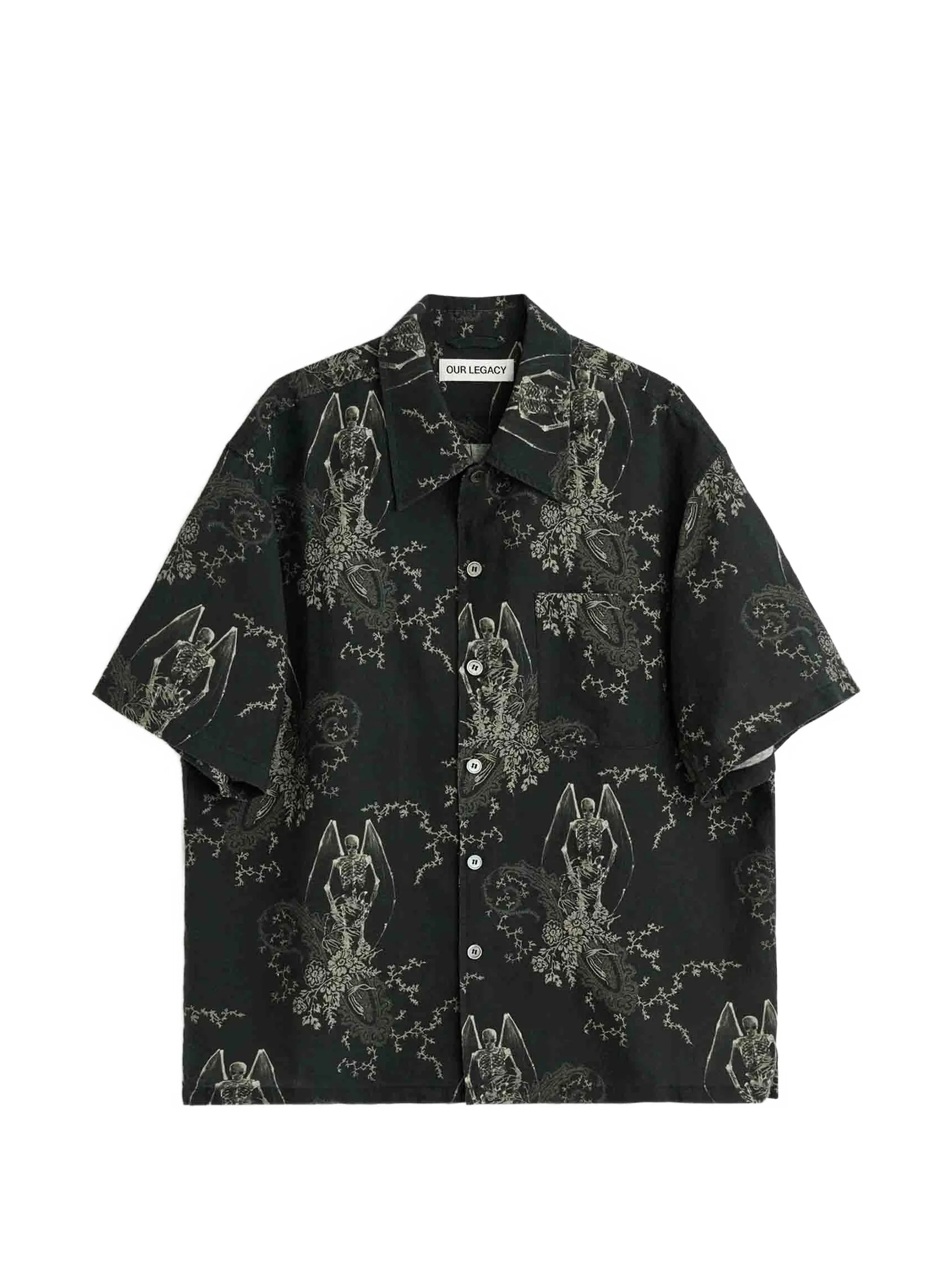 patterned short-sleeve shirt
