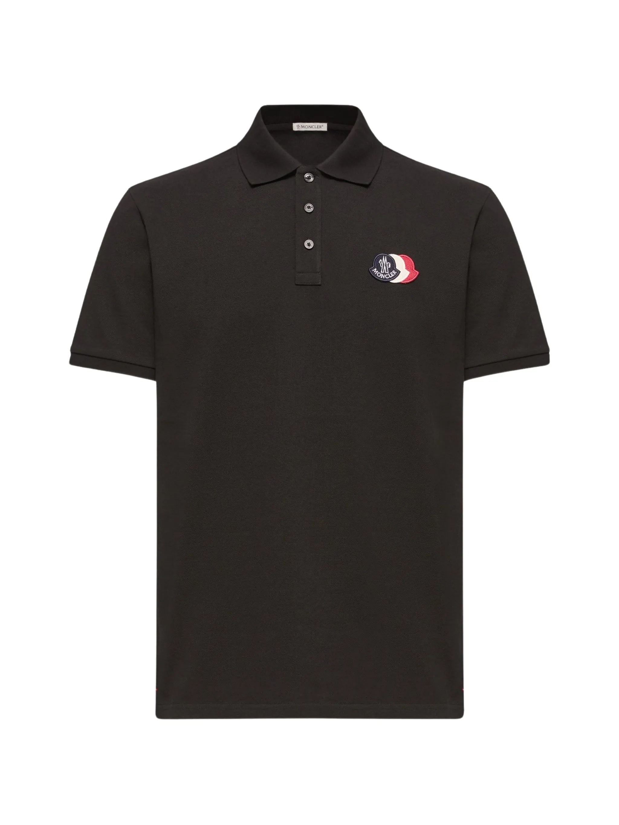 logo-patch polo shirt