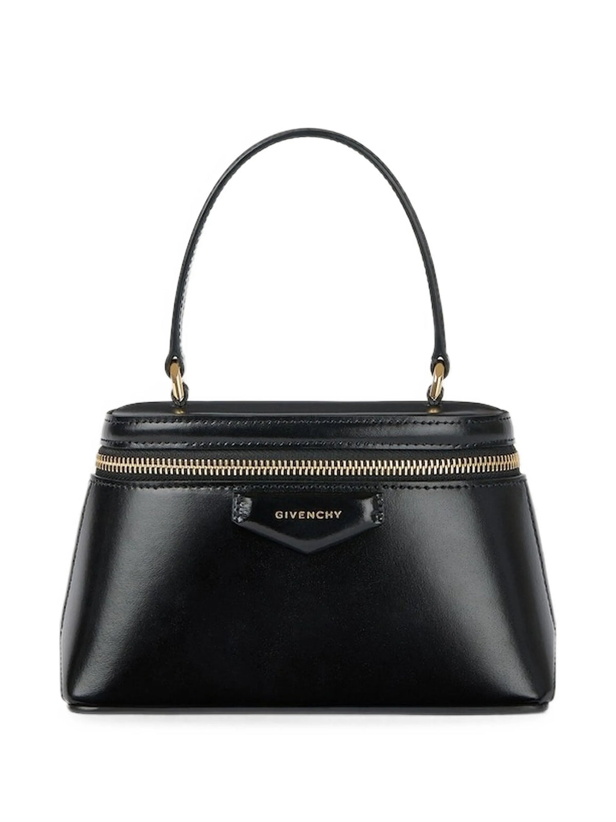 Antigona vanity bag in box leather with chain