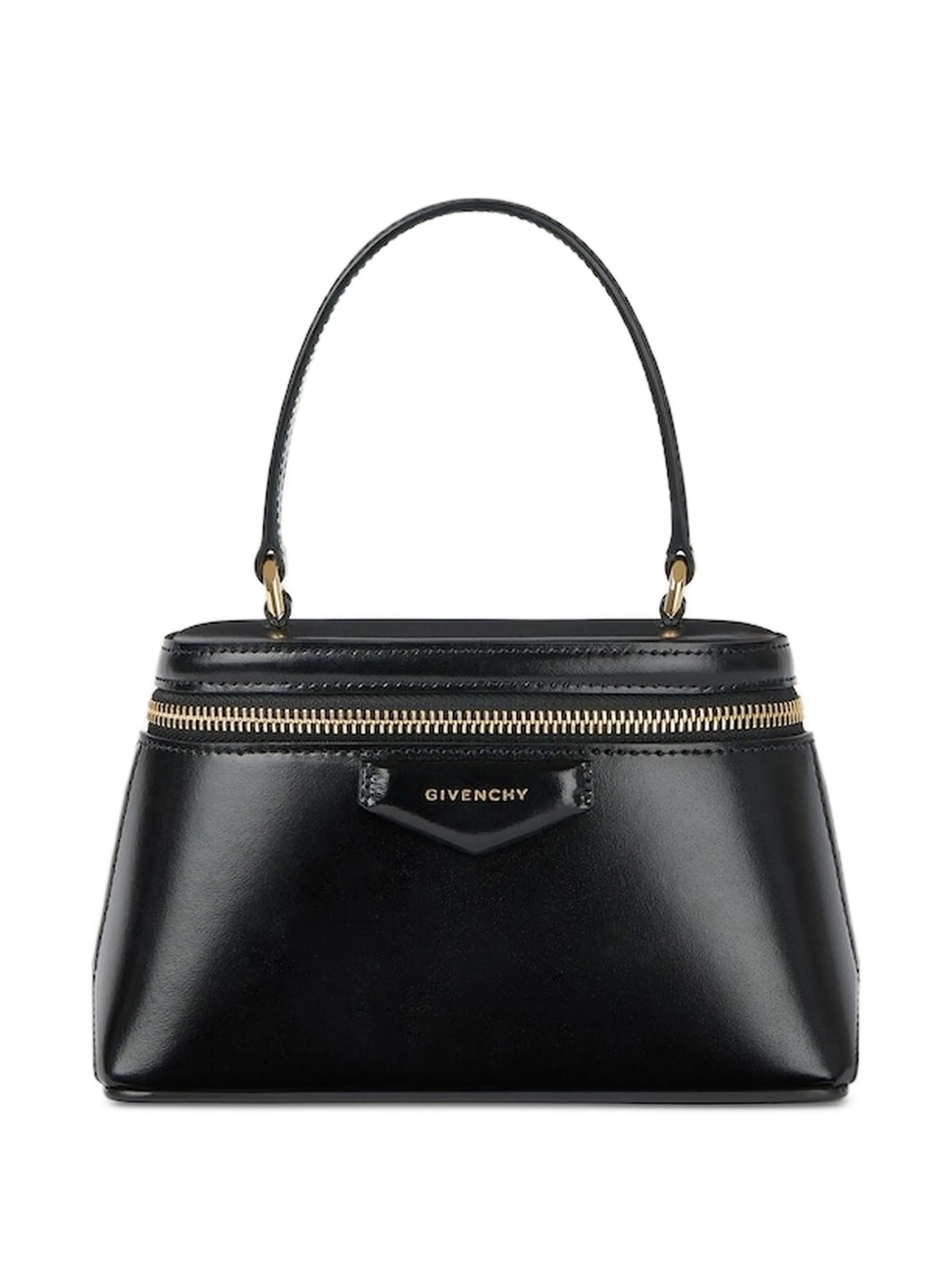Antigona vanity bag in box leather with chain