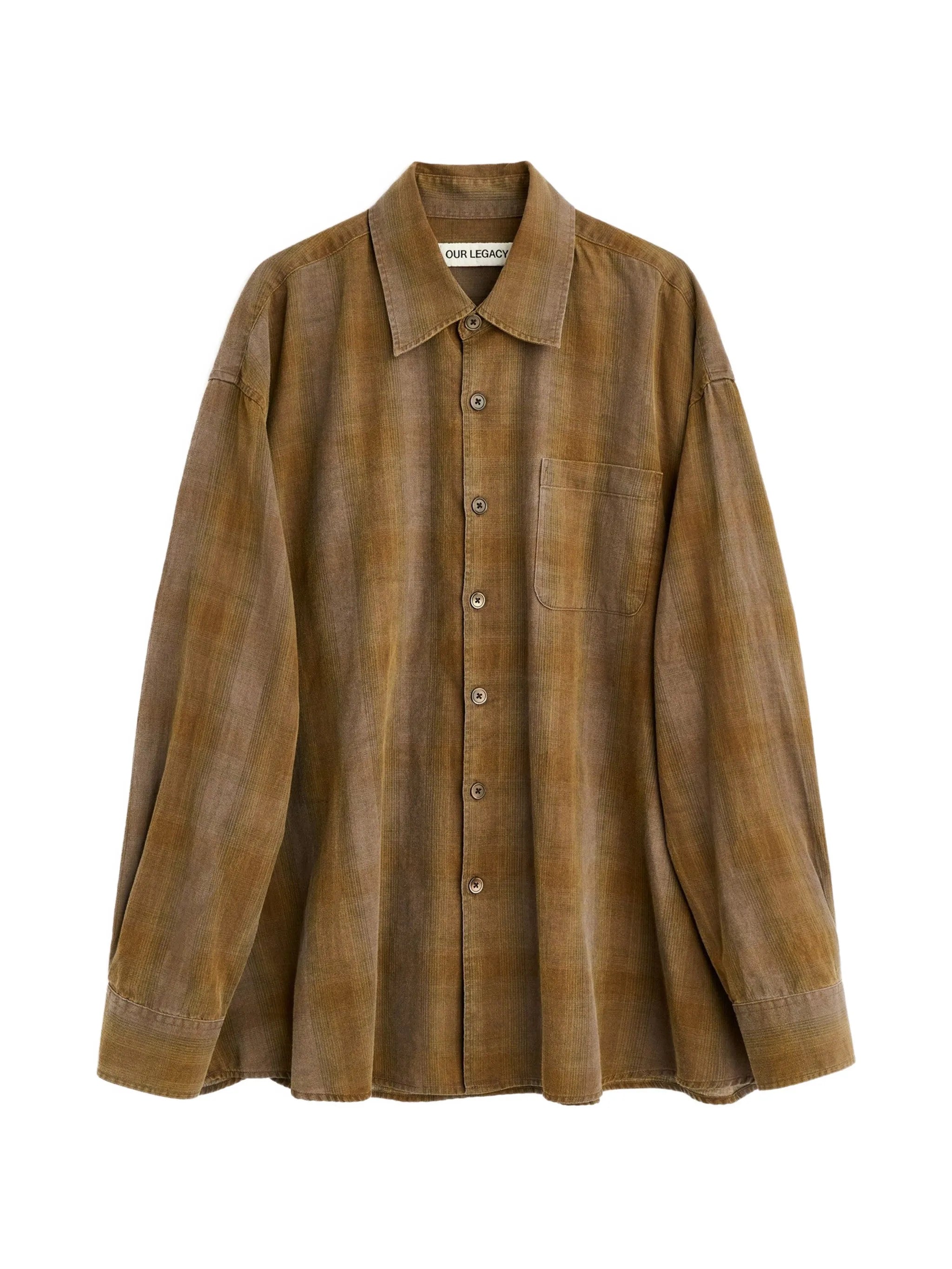 Borrowed checked-pattern shirt