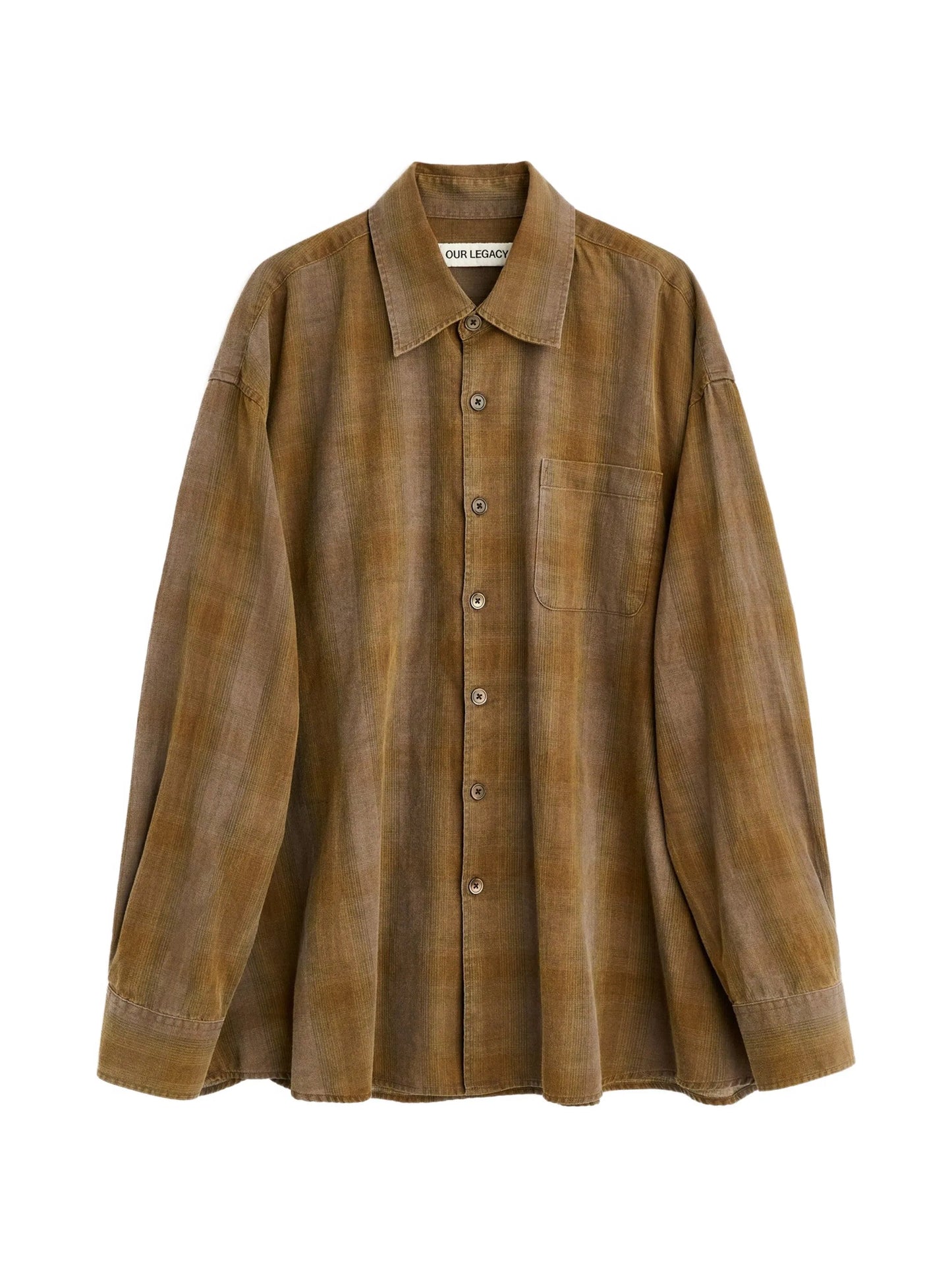Borrowed checked-pattern shirt