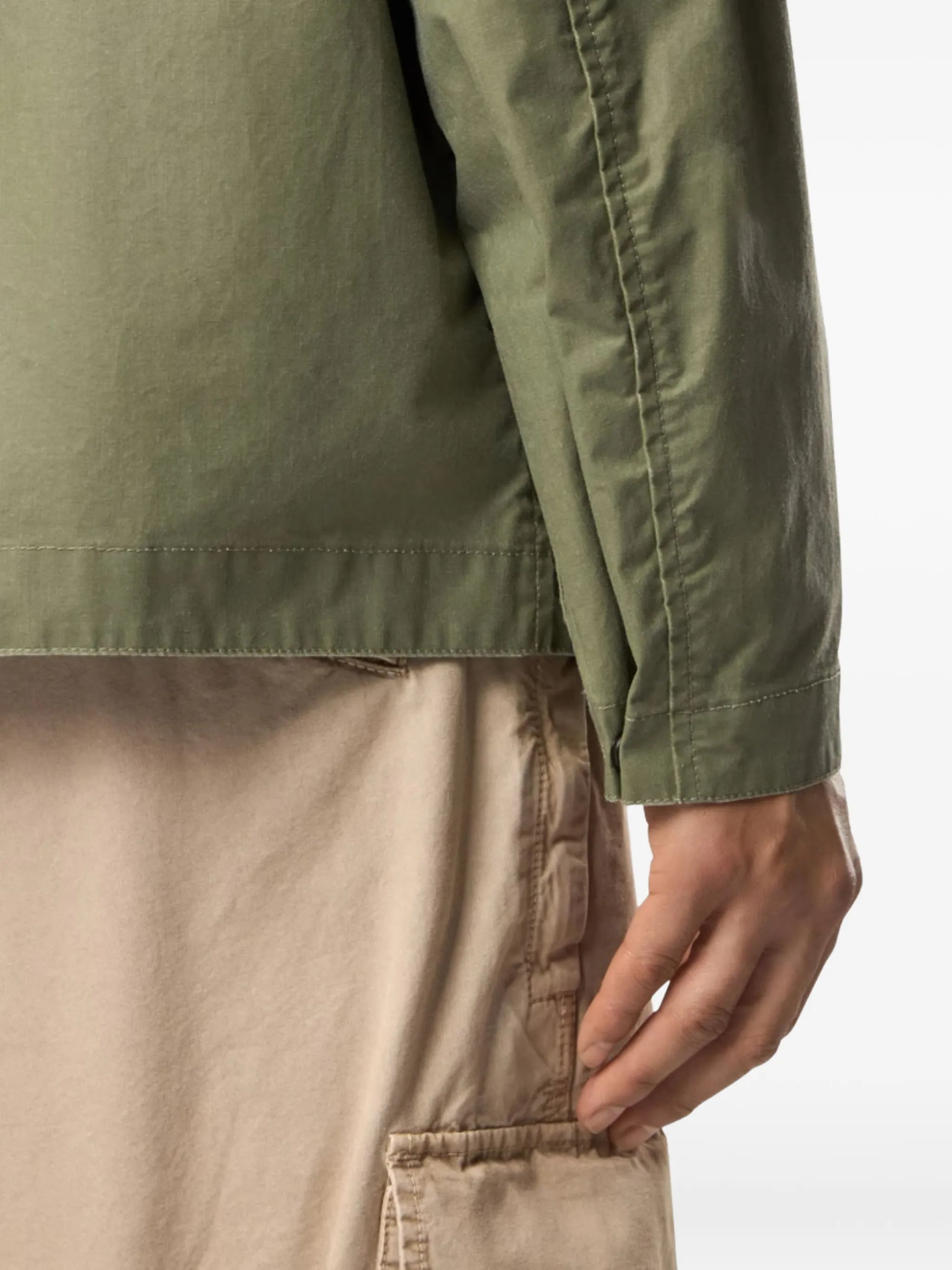 4100054 waxed pigment cotton tela jacket