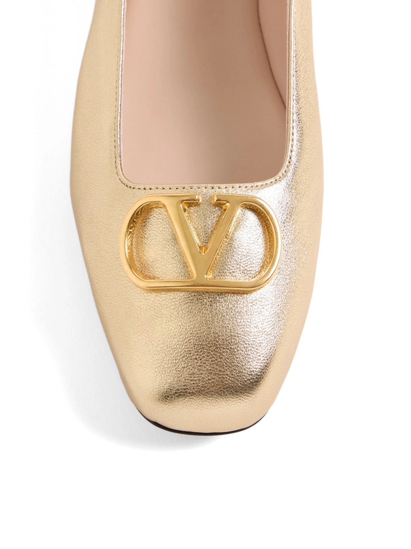 Vlogo-signature ballet flats
