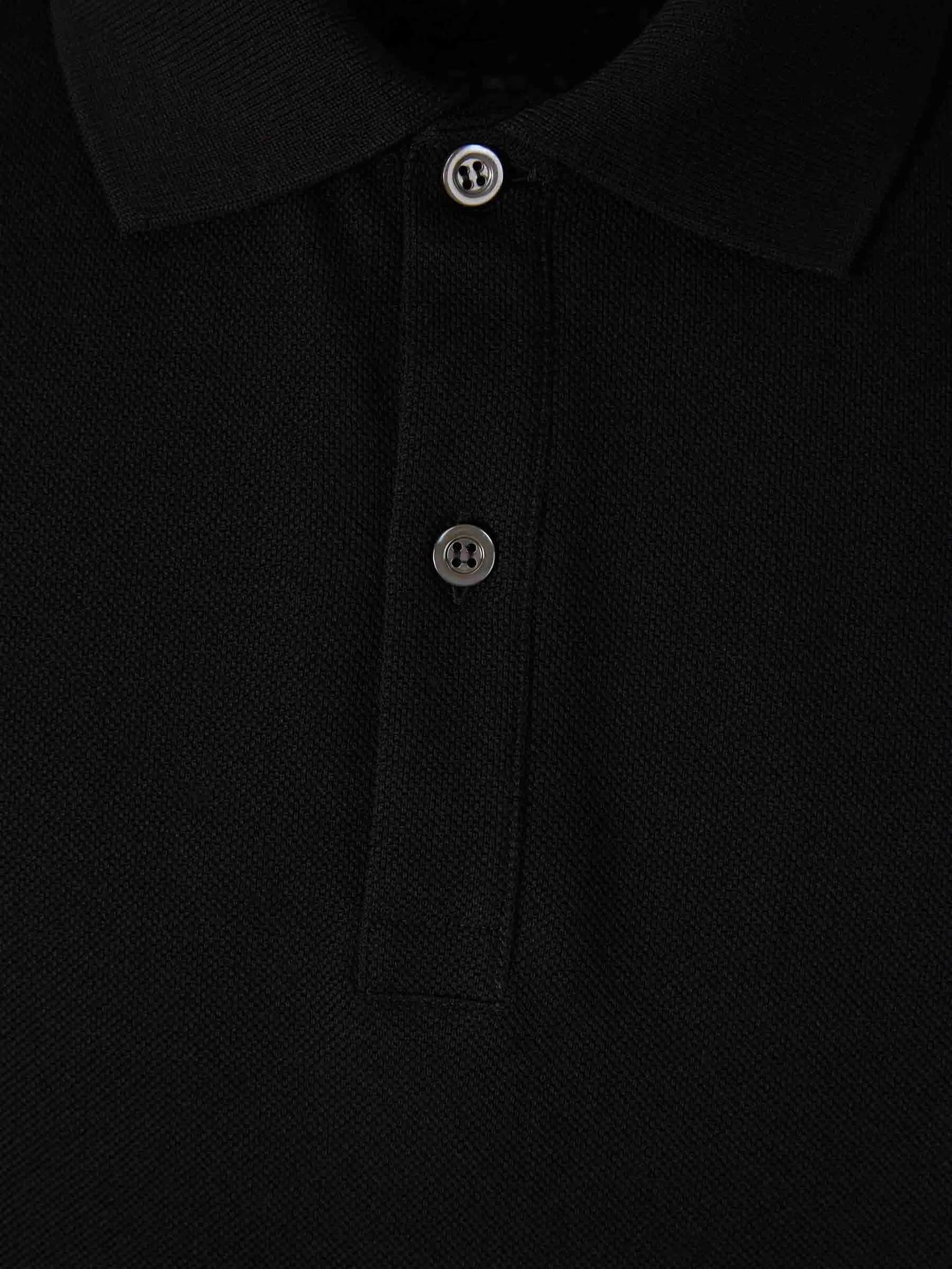 harness-detail panelled polo shirt
