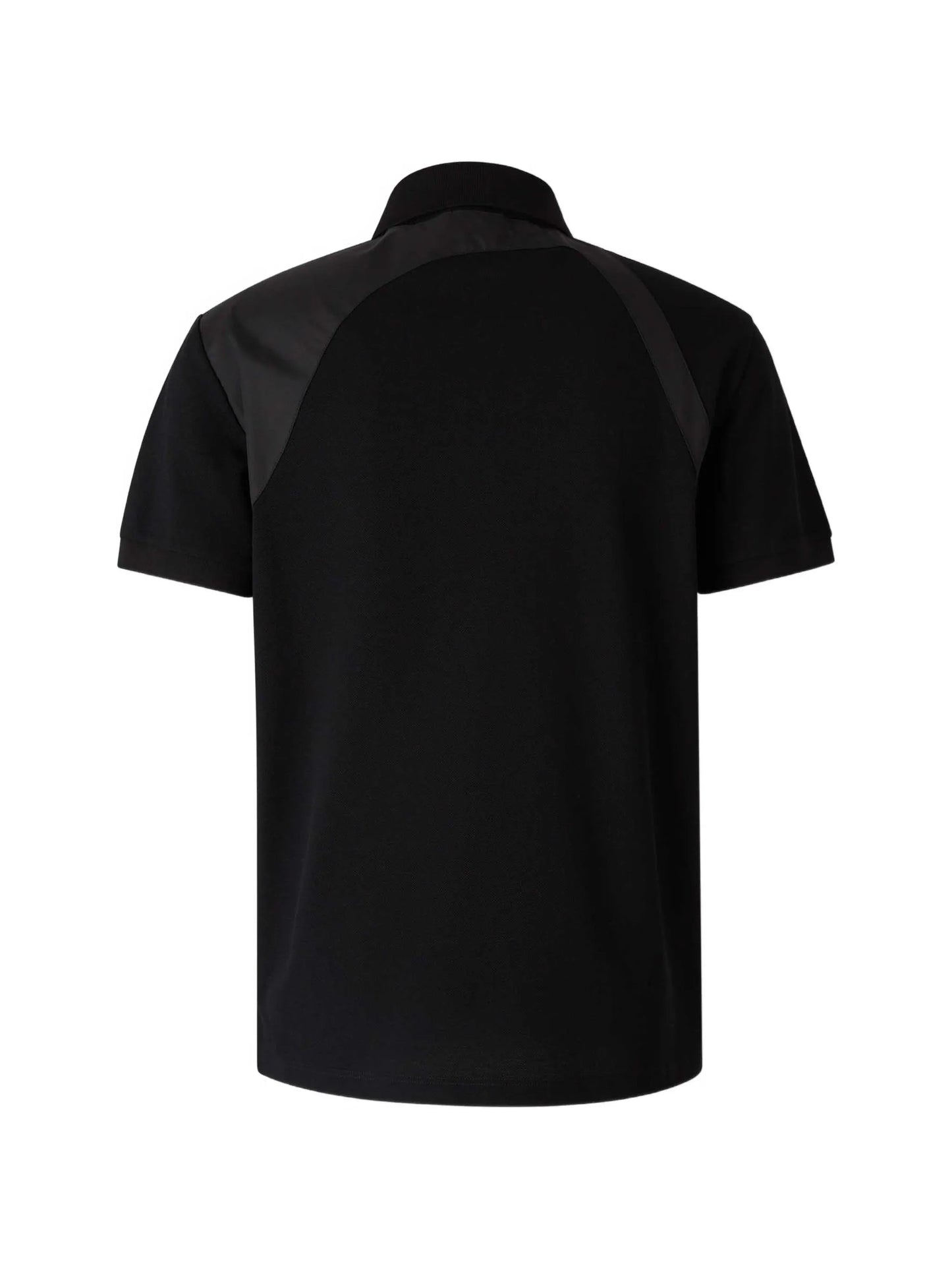 harness-detail panelled polo shirt