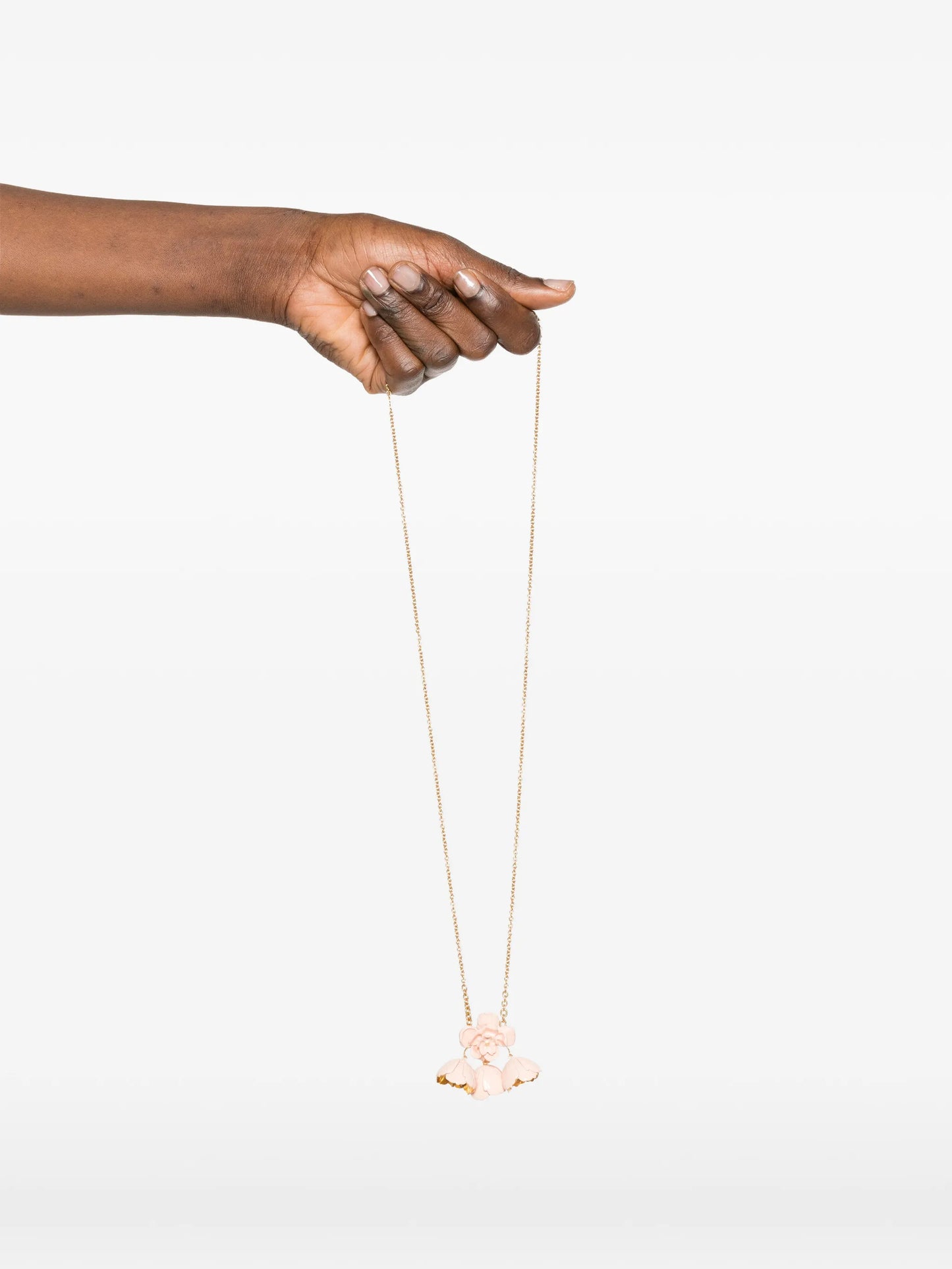 Bouquet enamel necklace