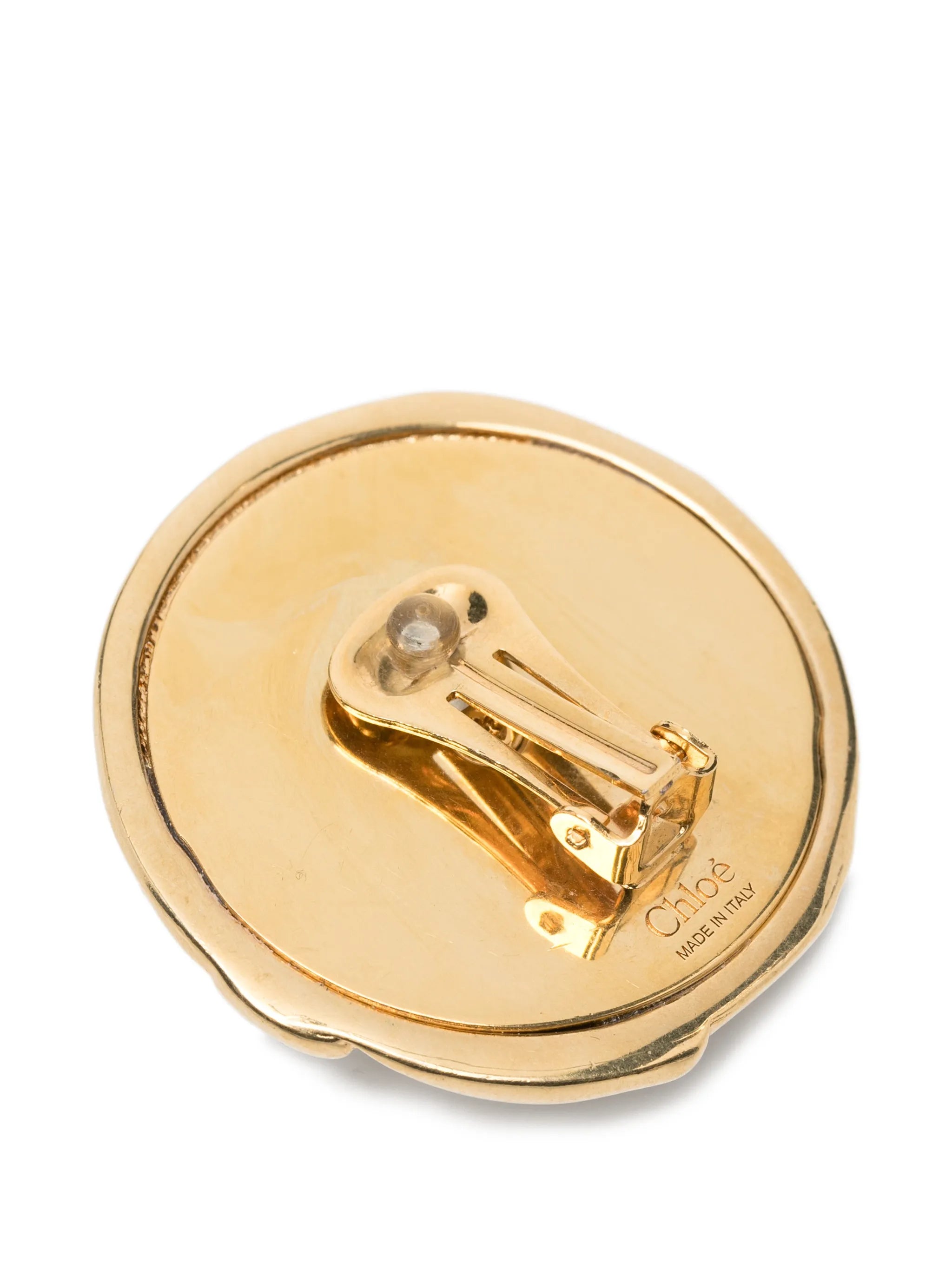 Chloé Pleats round earrings