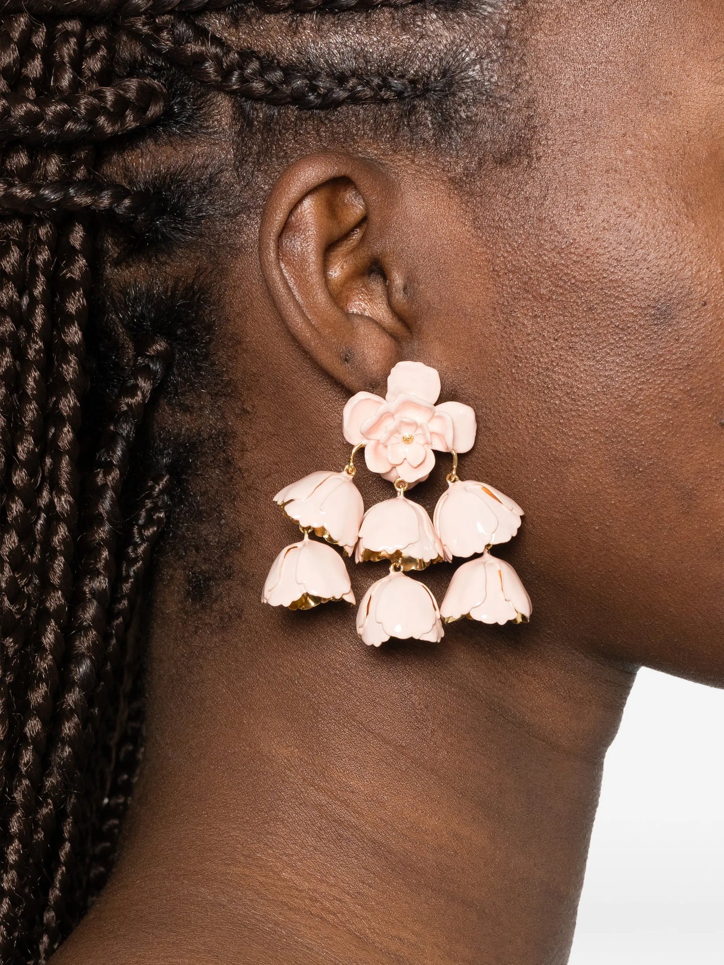 Bouquet flower-shape earrings