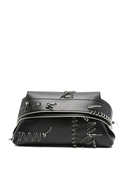 small leather clutch bag