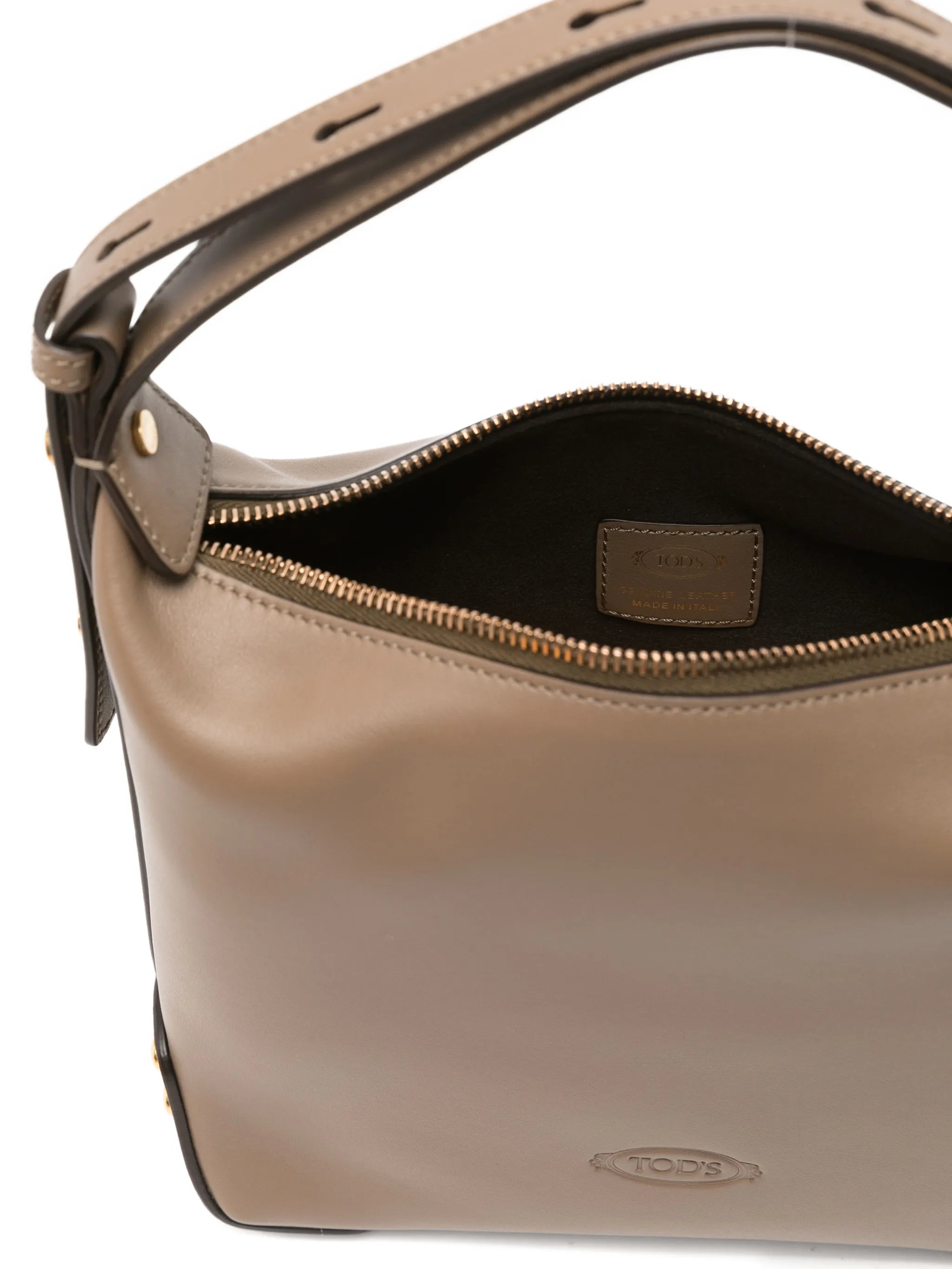 medium studded leather bucket bag