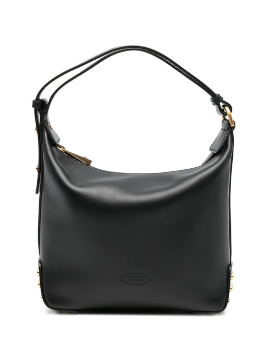 studded leather bucket bag