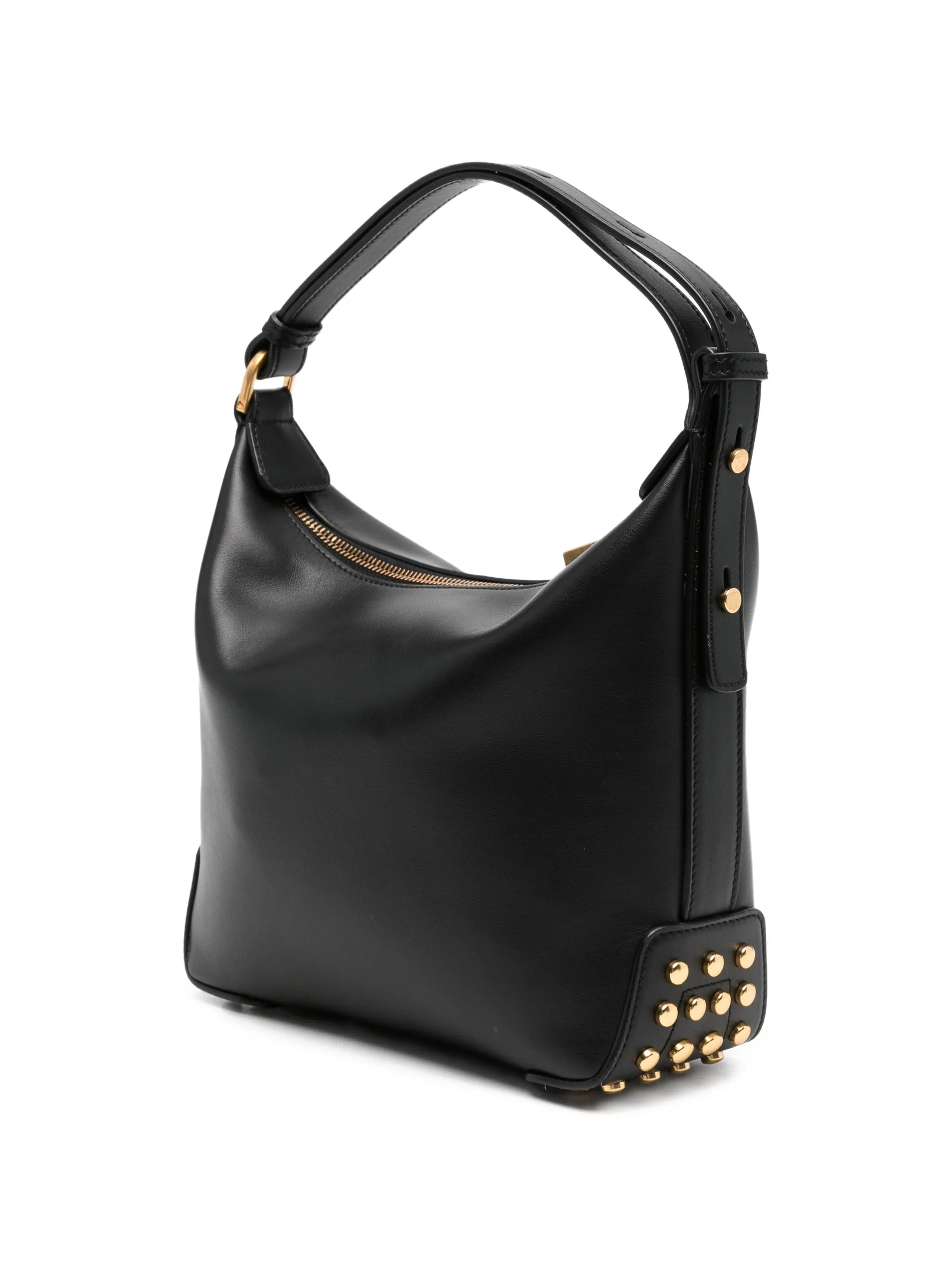 stud-embellishment leather tote bag
