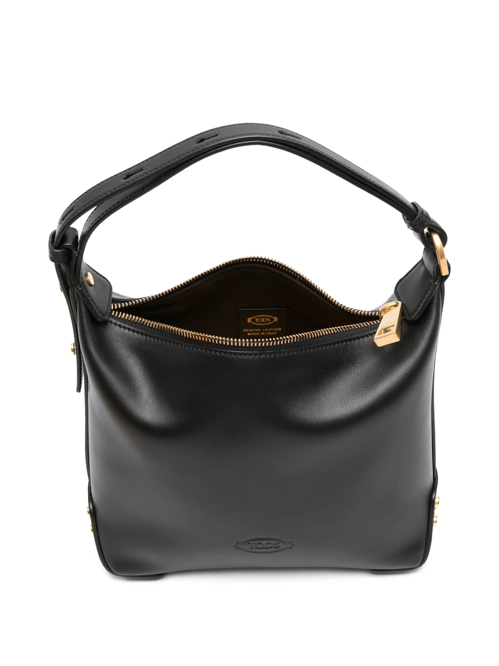 studded leather bucket bag