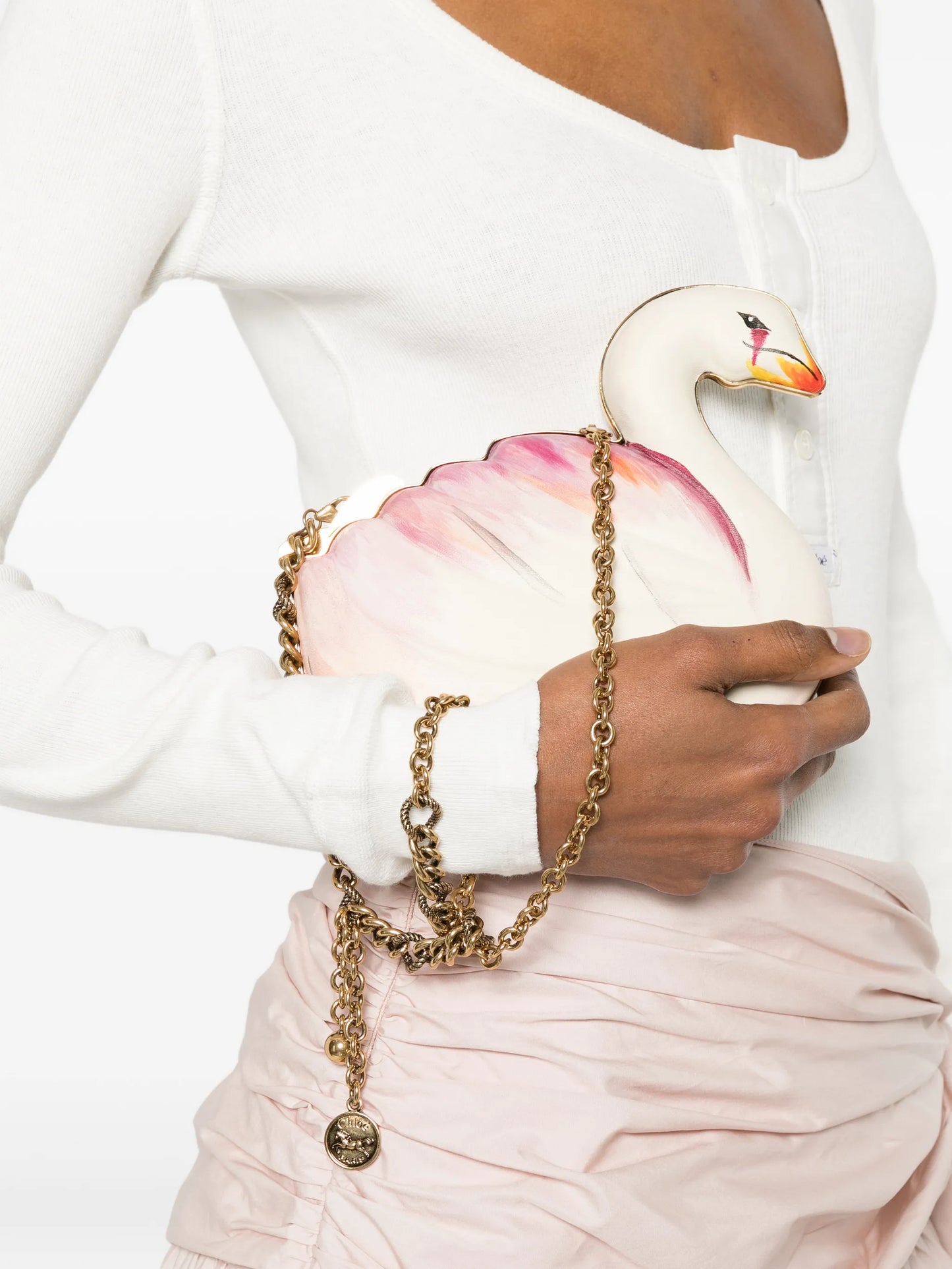 Tropicus swan-shaped crossbody bag