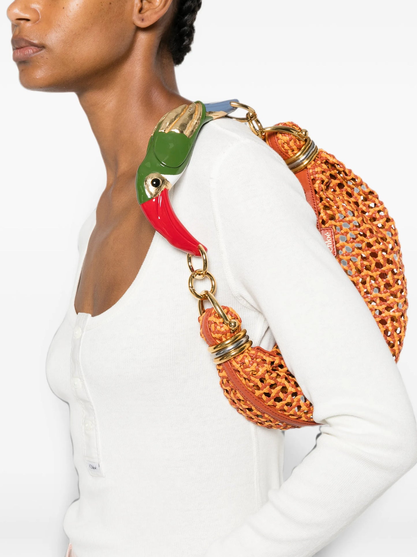 woven leather tote bag