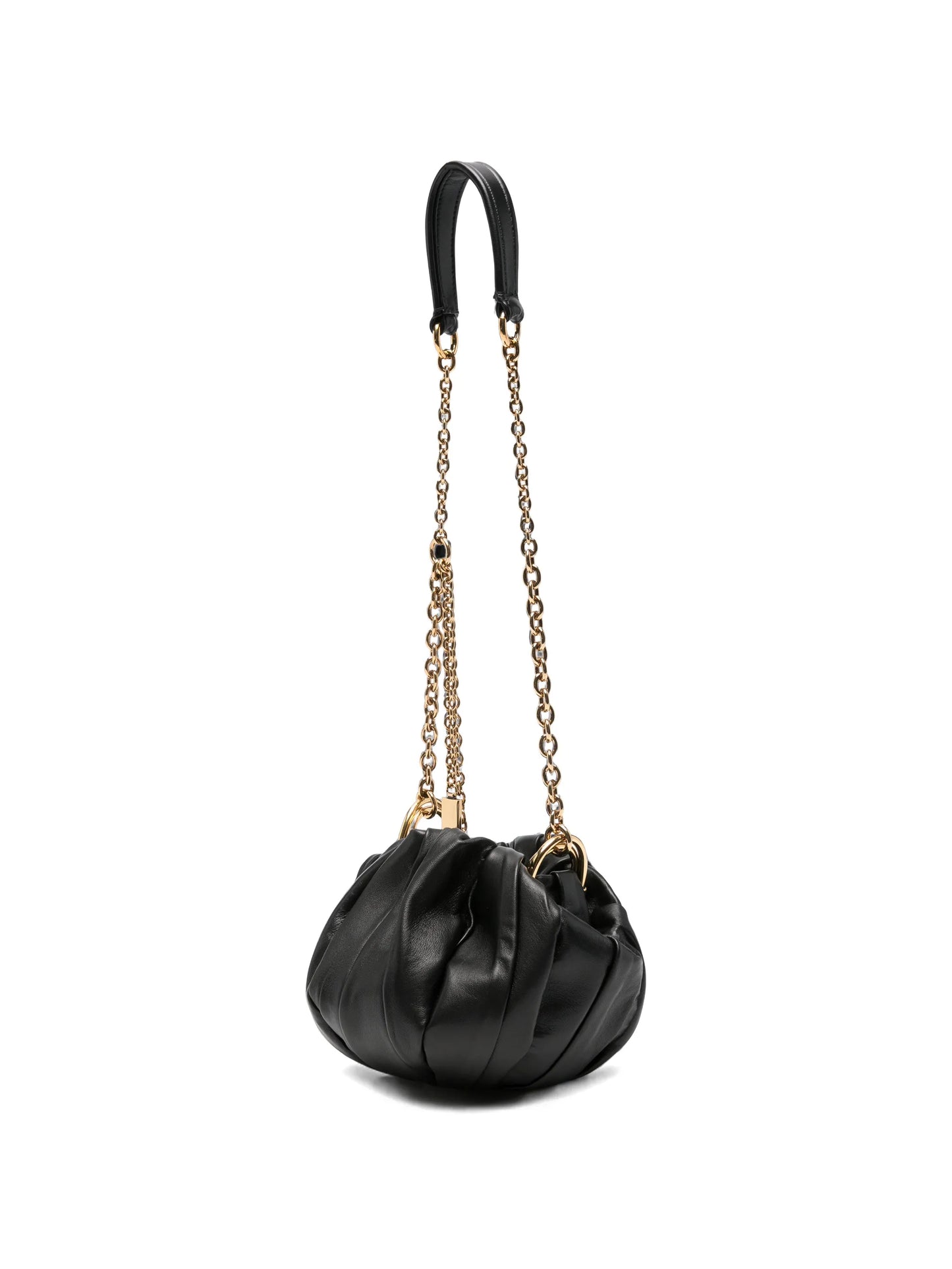 Plissé pleated shoulder bag