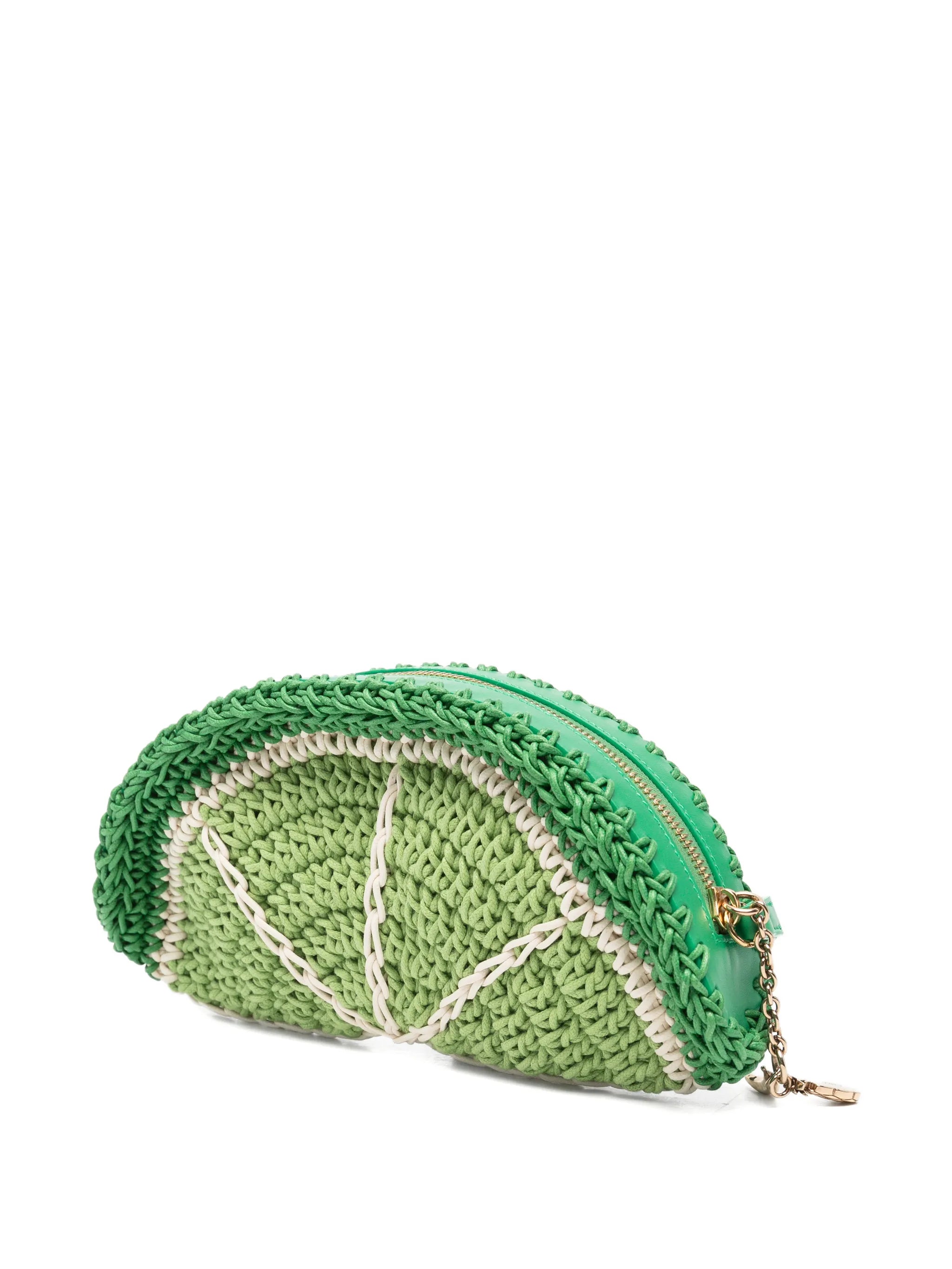 Tropicus braided clutch bag