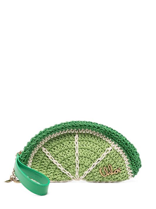 Tropicus braided clutch bag