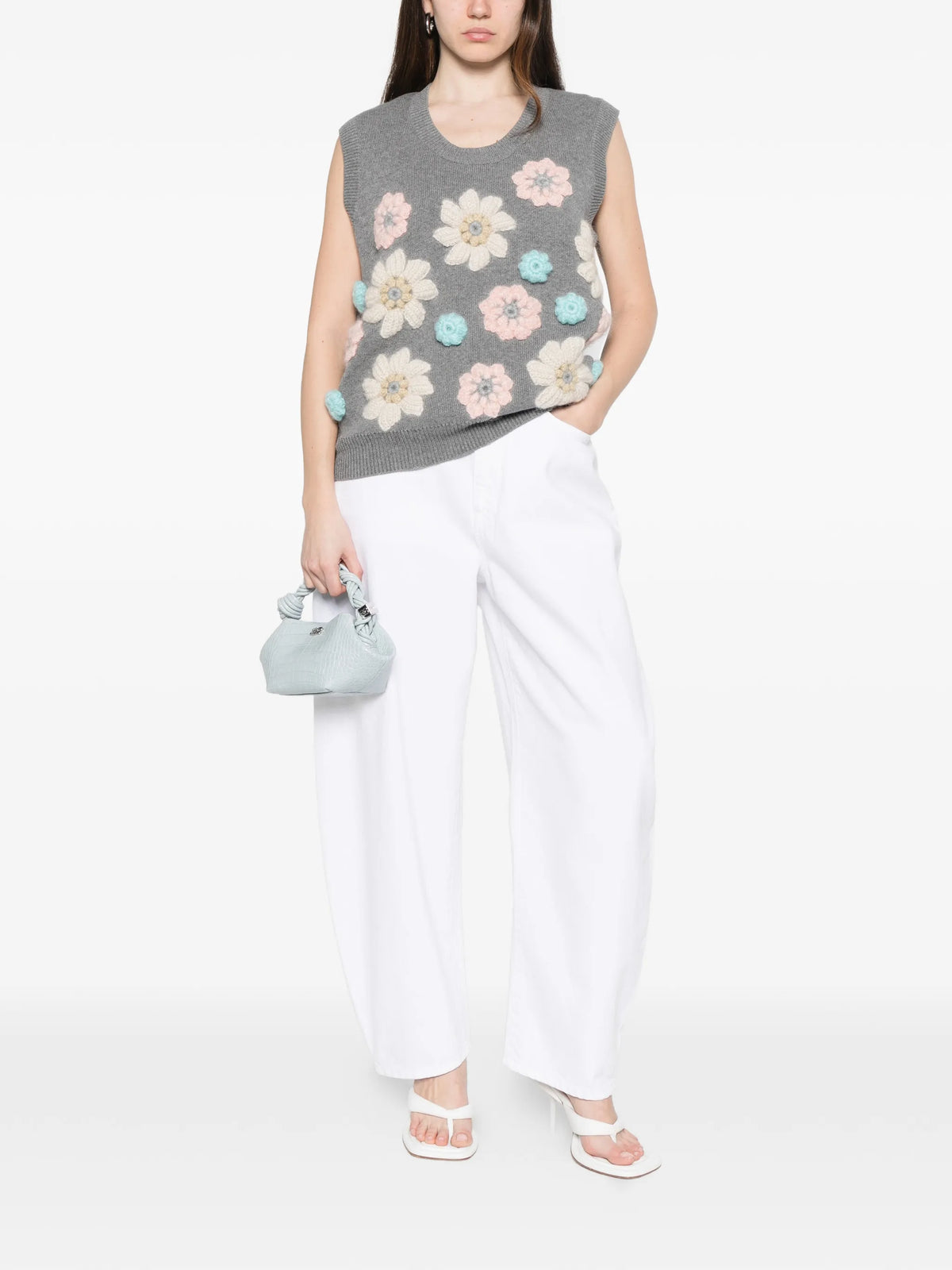 vest in cashmere mix