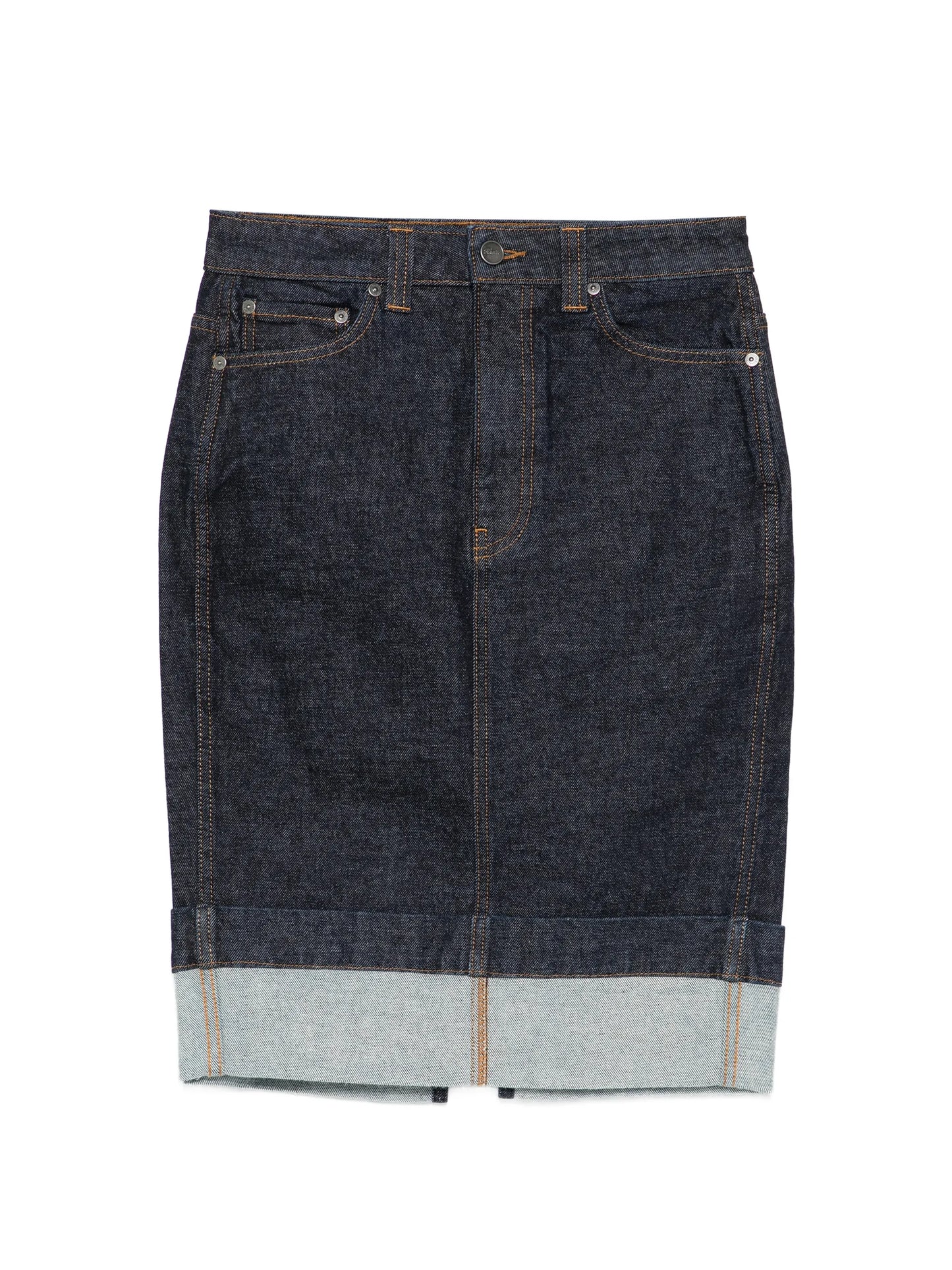 Kendra cuffed midi skirt