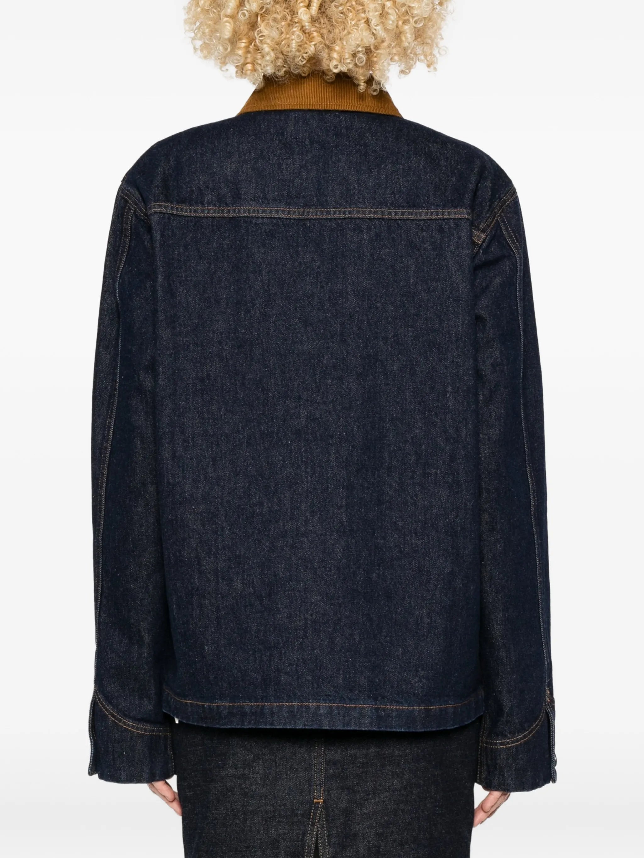 Wyatt corduroy-collar denim jacket