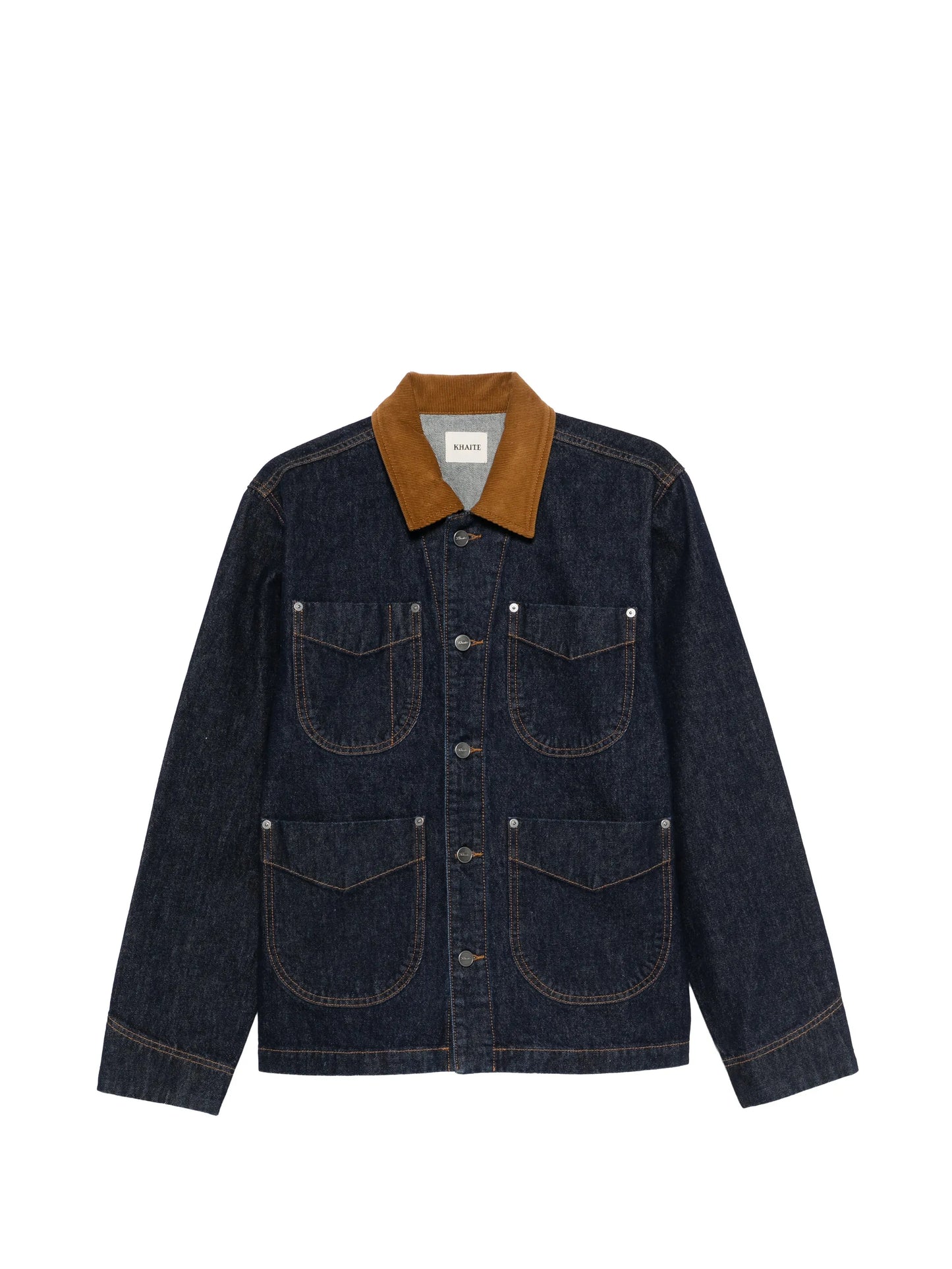 Wyatt corduroy-collar denim jacket
