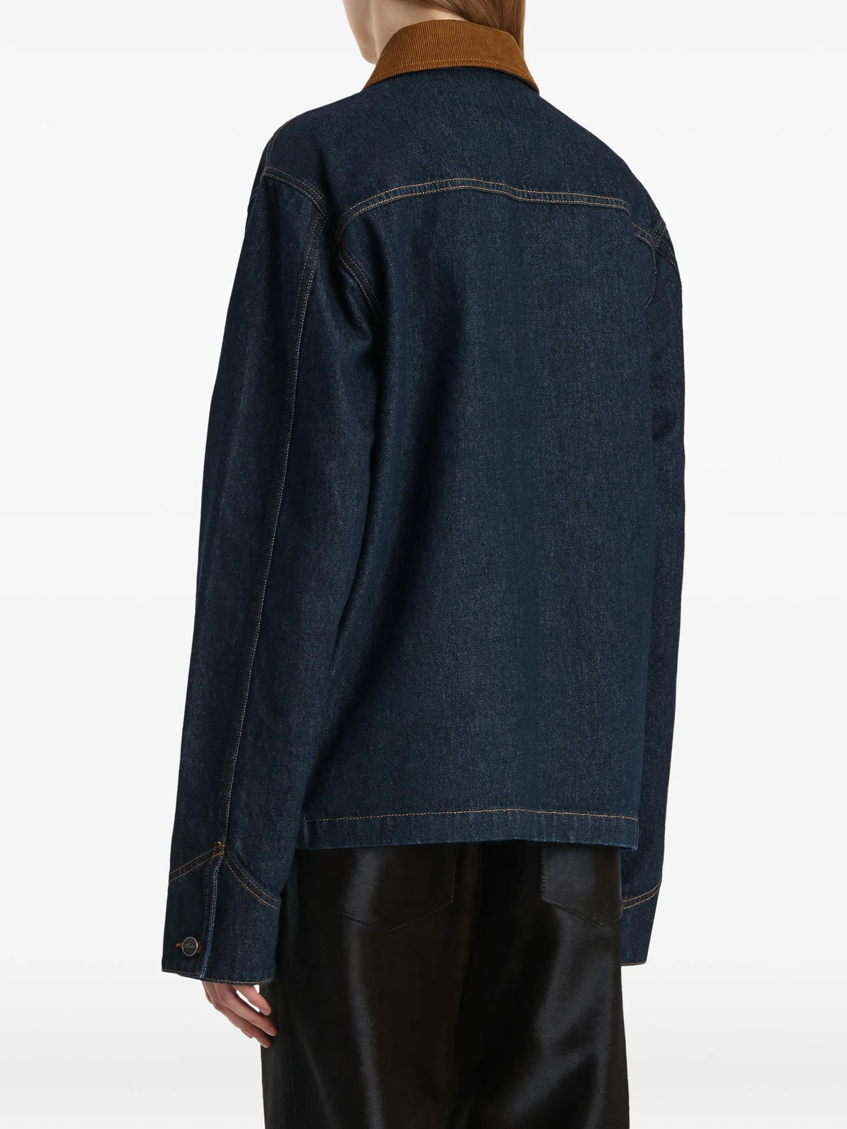Wyatt corduroy-collar denim jacket