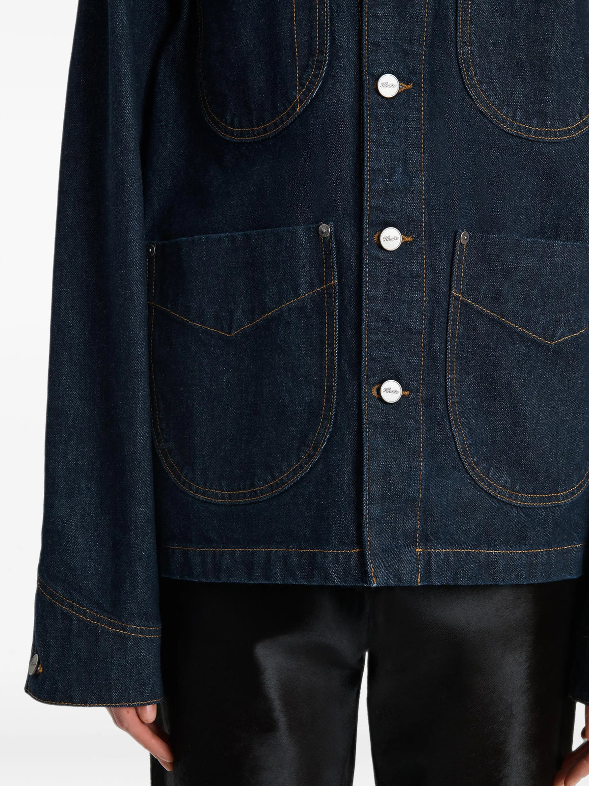 Wyatt corduroy-collar denim jacket