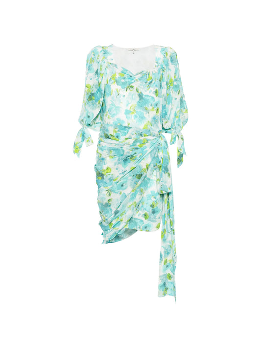 floral-print asymmetric midi dress