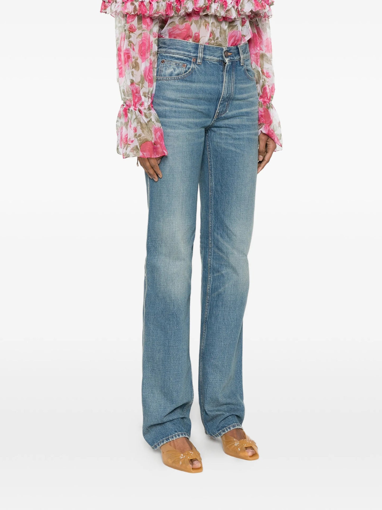pocket logo-patch jeans