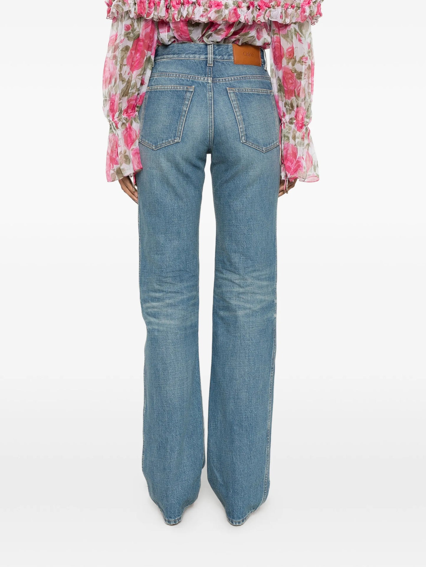pocket logo-patch jeans