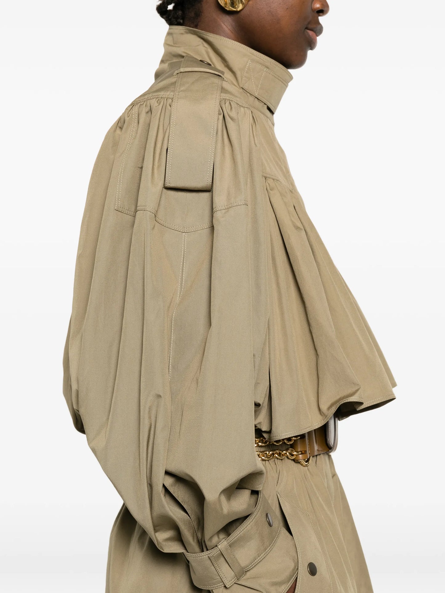 gathered-detail coat
