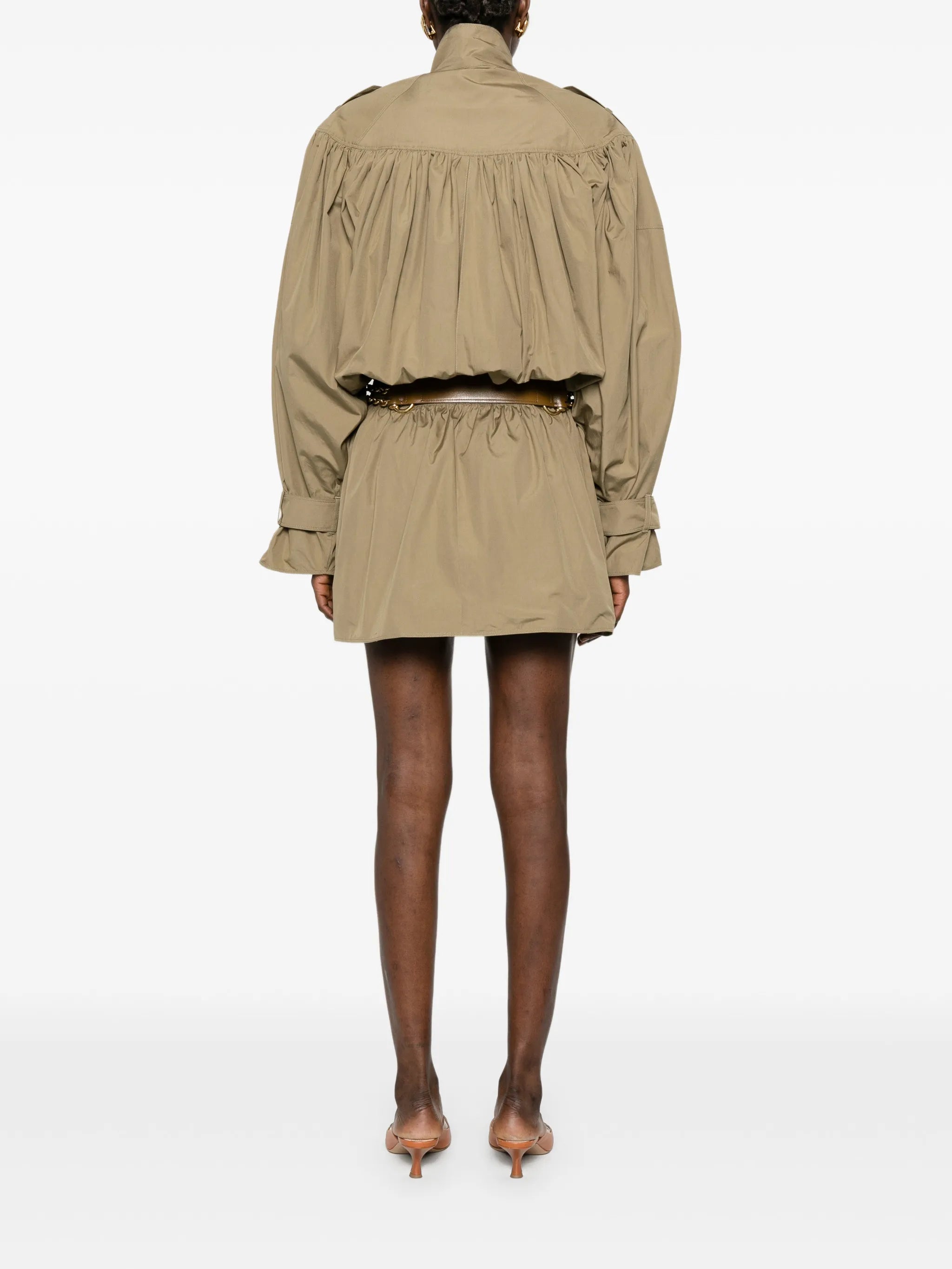 gathered-detail coat