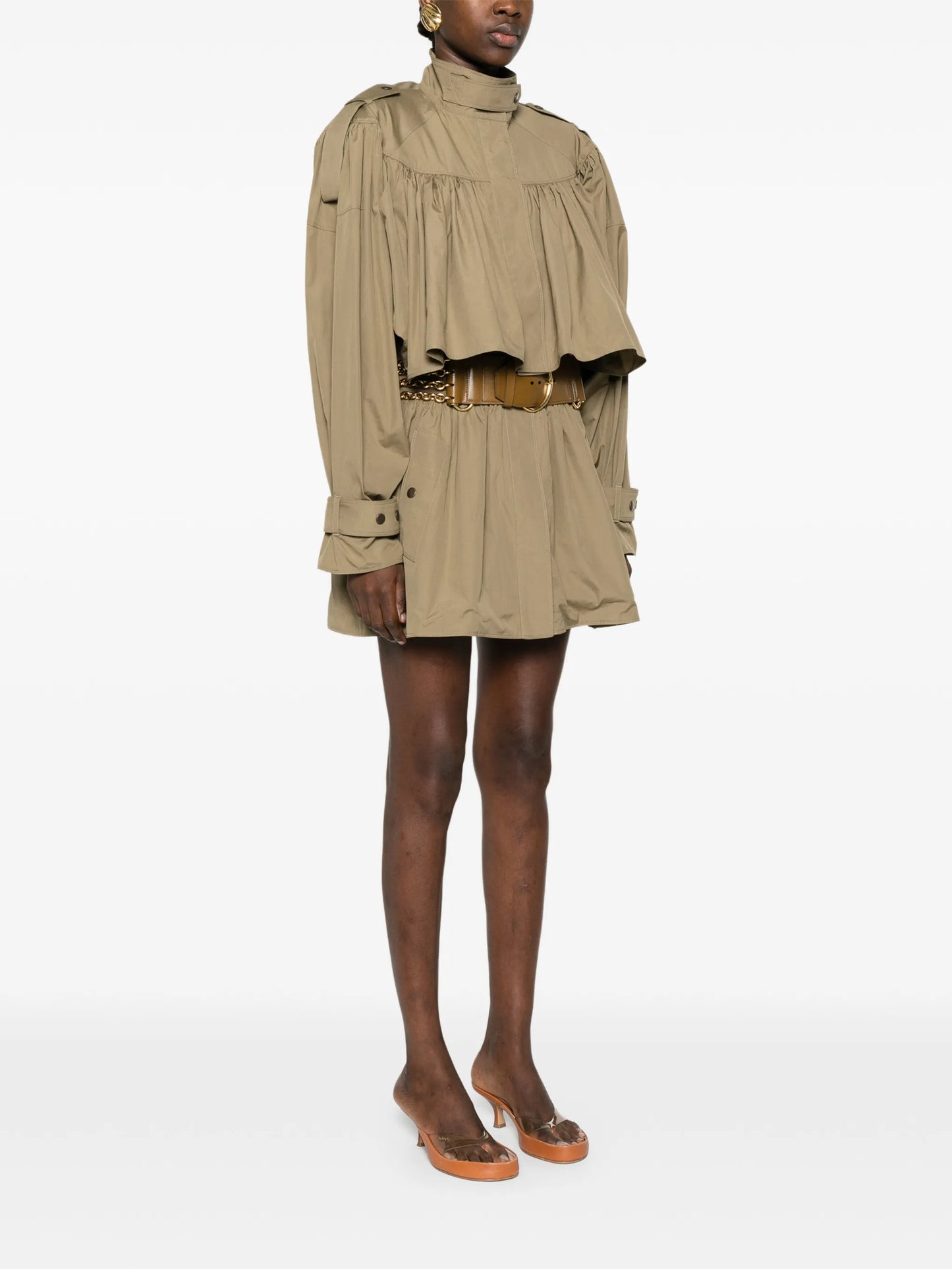 gathered-detail coat