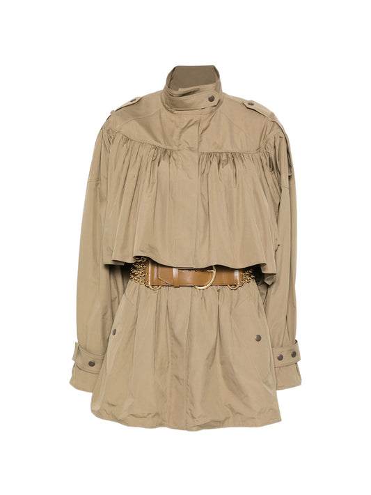 gathered-detail coat