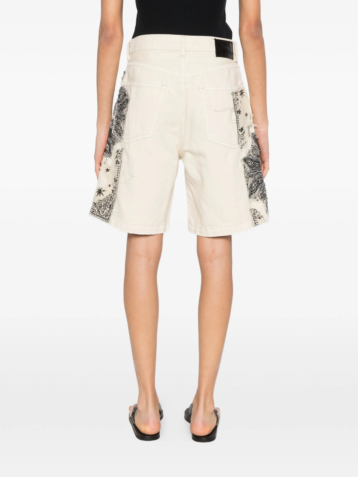 bandana relaxed shorts