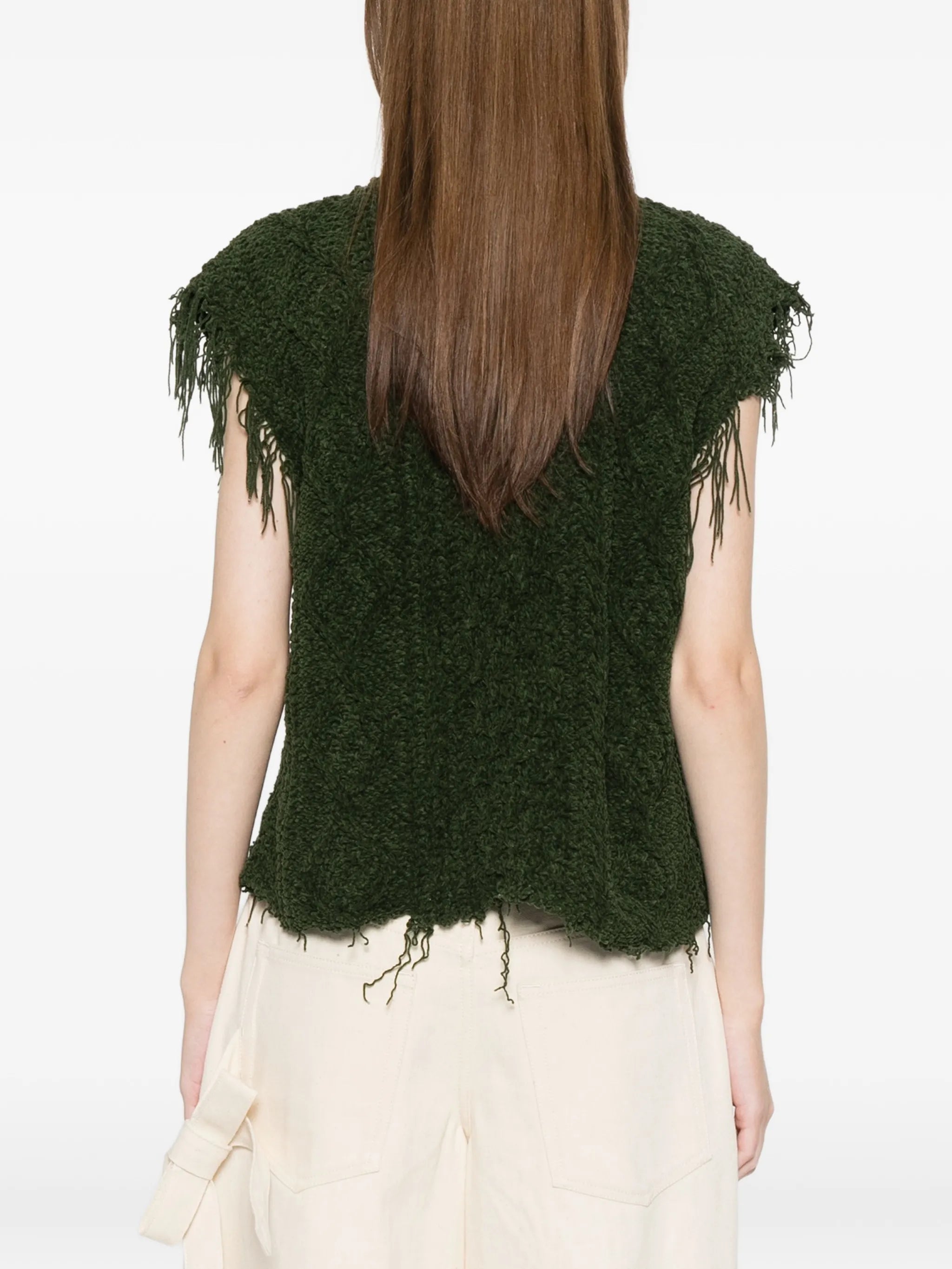 cable knit vest