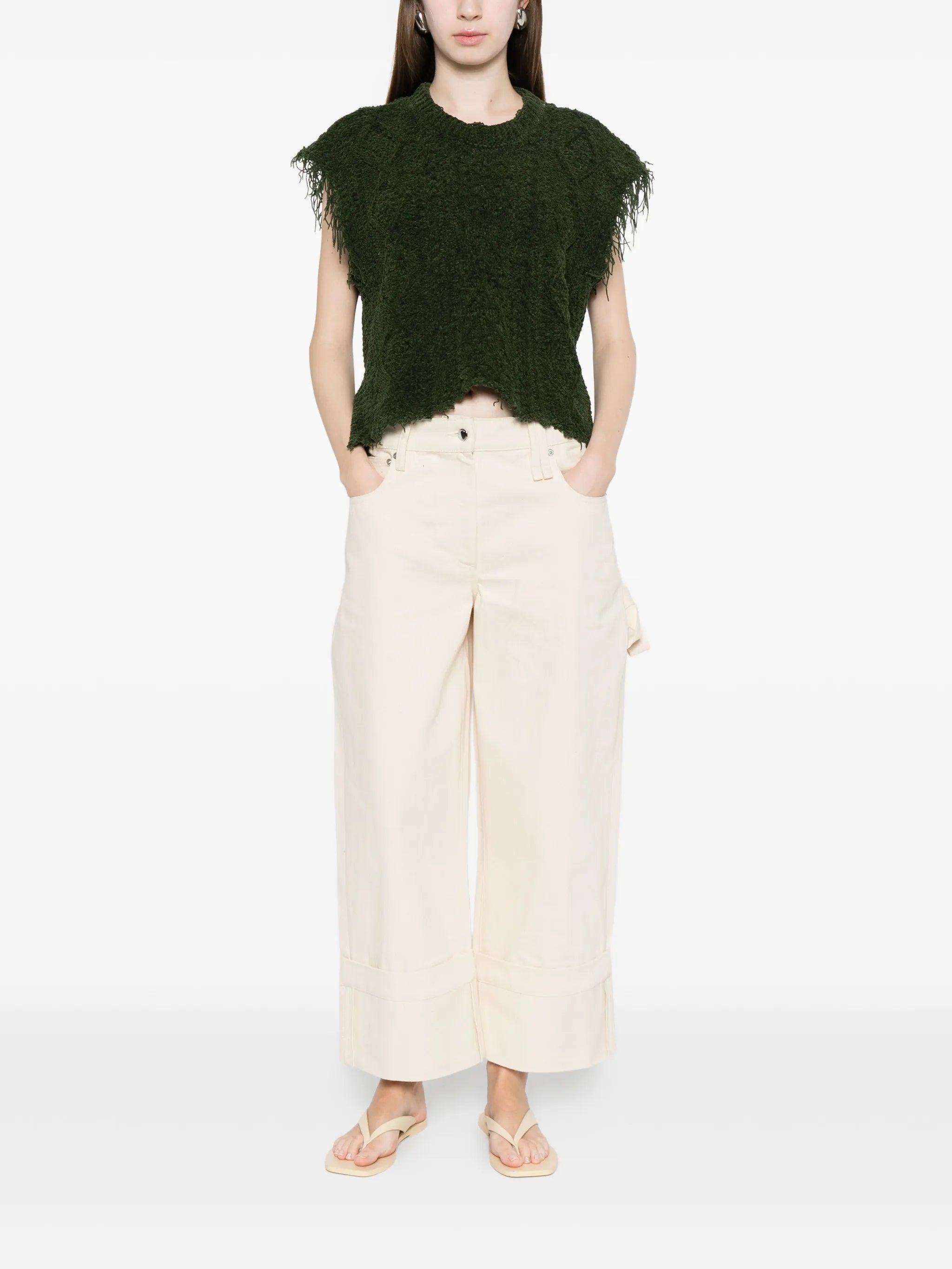 cable knit vest